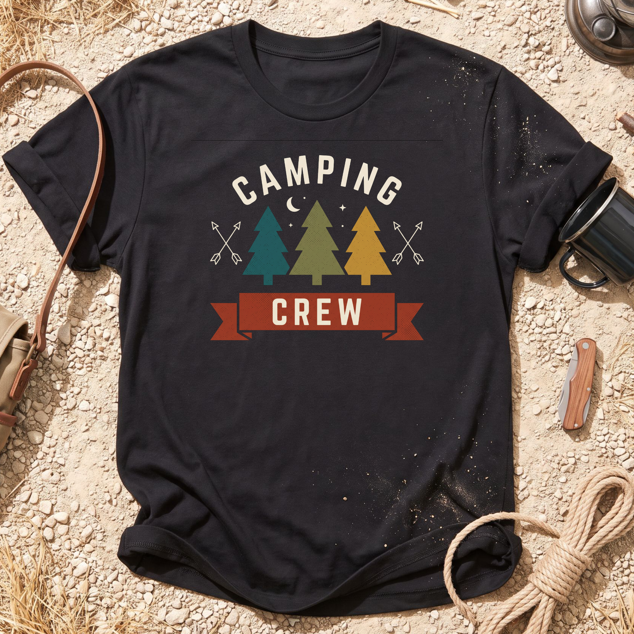 Camping Crew Vintage T-Shirt