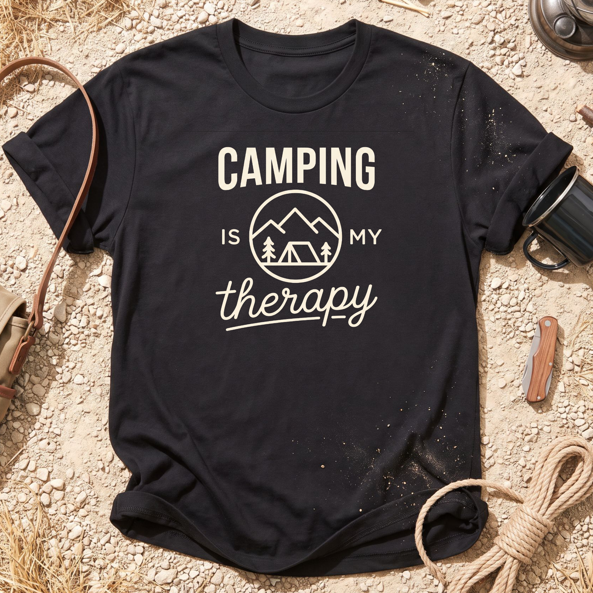 Camping Is My Therapy T-Shirt