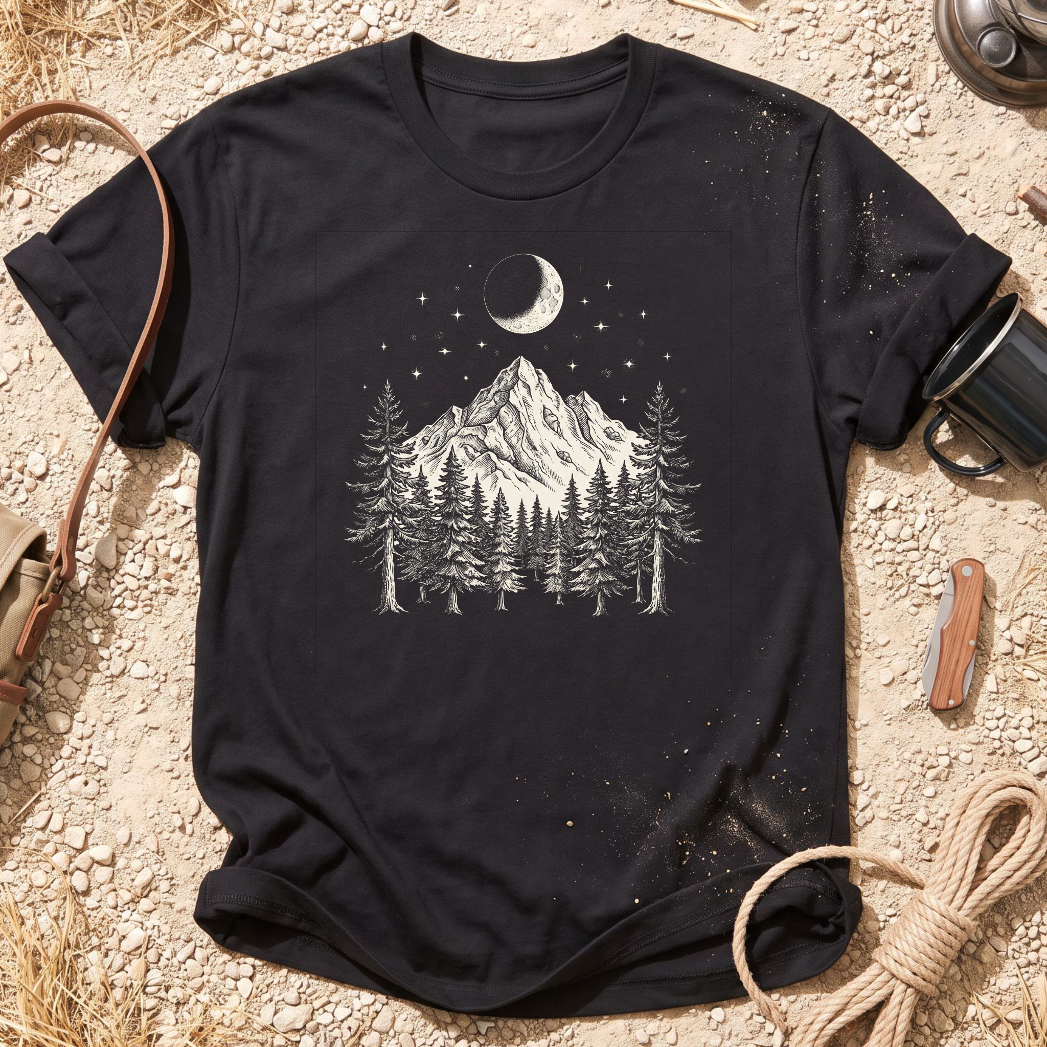 Forest Mountain Moon T-Shirt