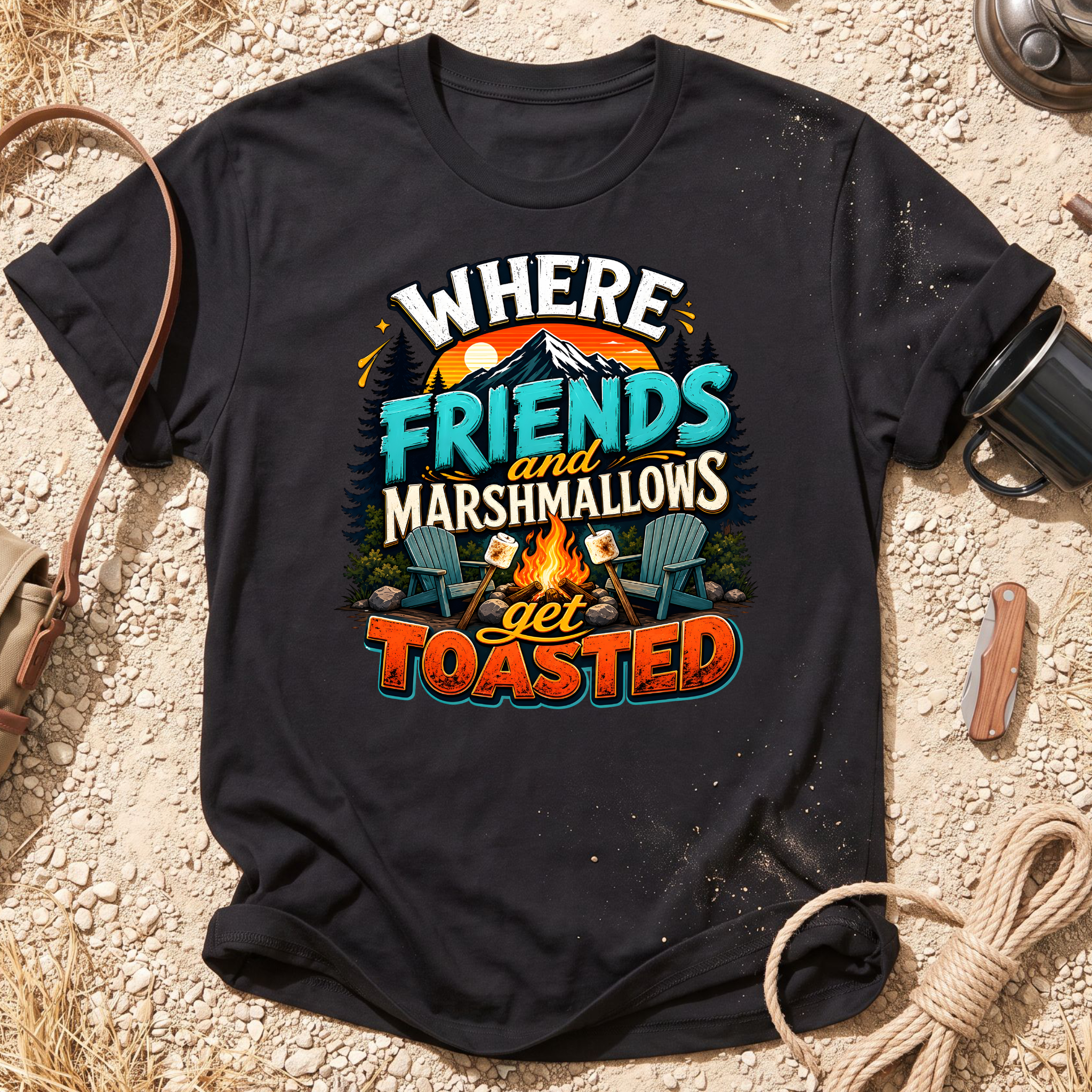 Where Friends and Marshmallows Get Toasted T-Shirt