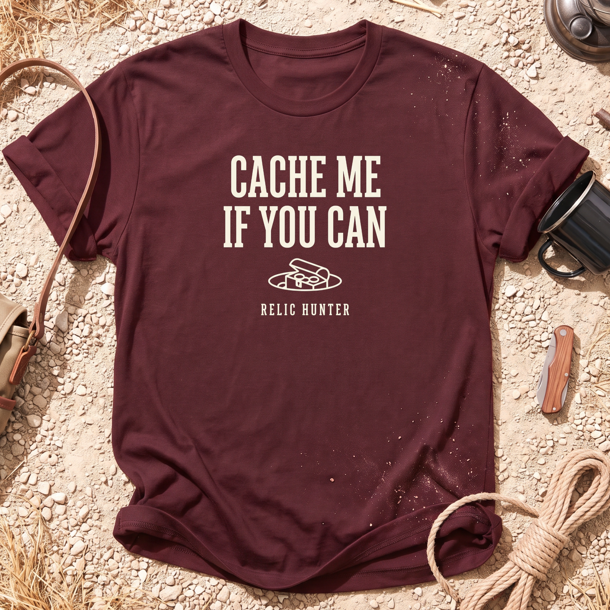 Cache Me If You Can Metal Detecting T-Shirt