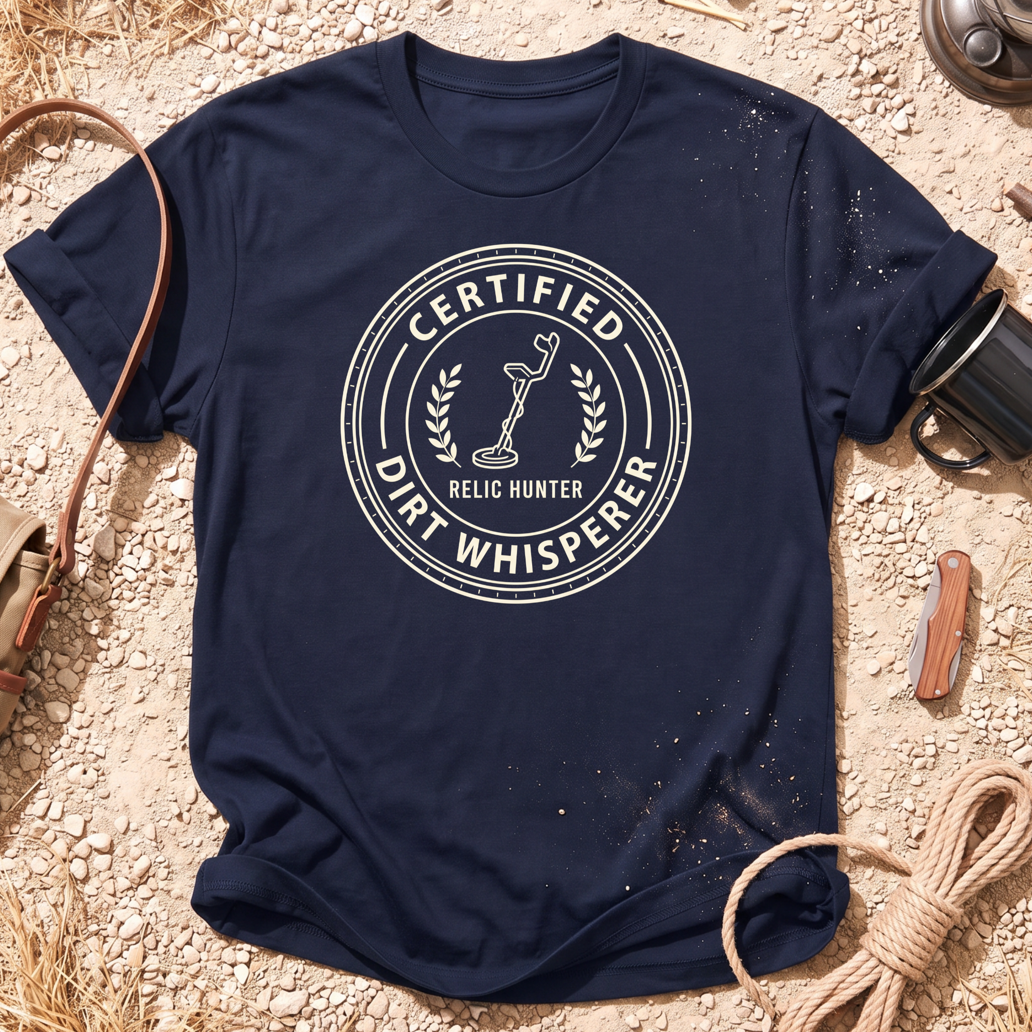 Certified Dirt Whisperer Metal Detecting T-Shirt