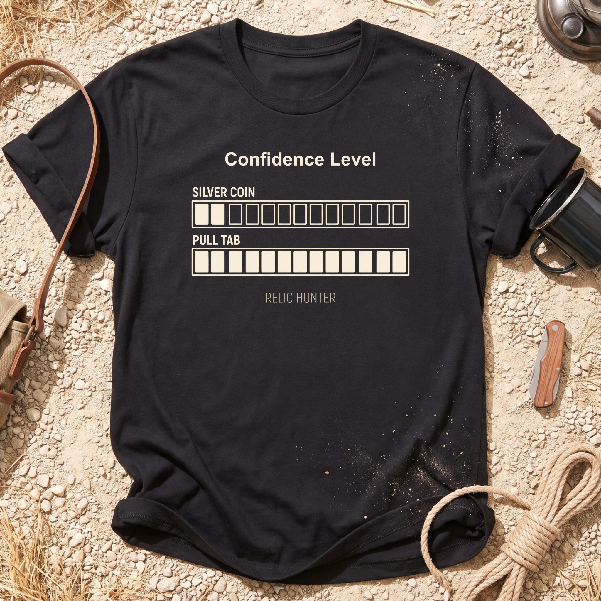 Confidence Level Metal Detecting T-Shirt
