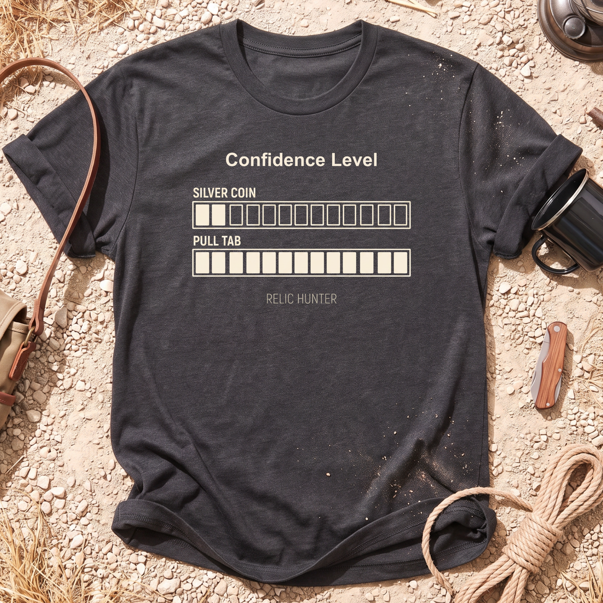 Confidence Level Metal Detecting T-Shirt