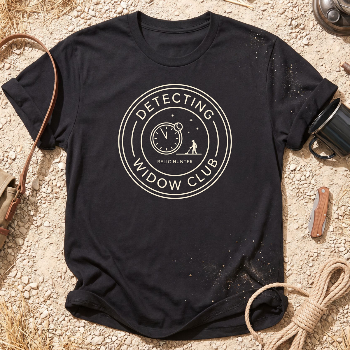 Detecting Widow Unisex Cotton Metal Detecting T-Shirt