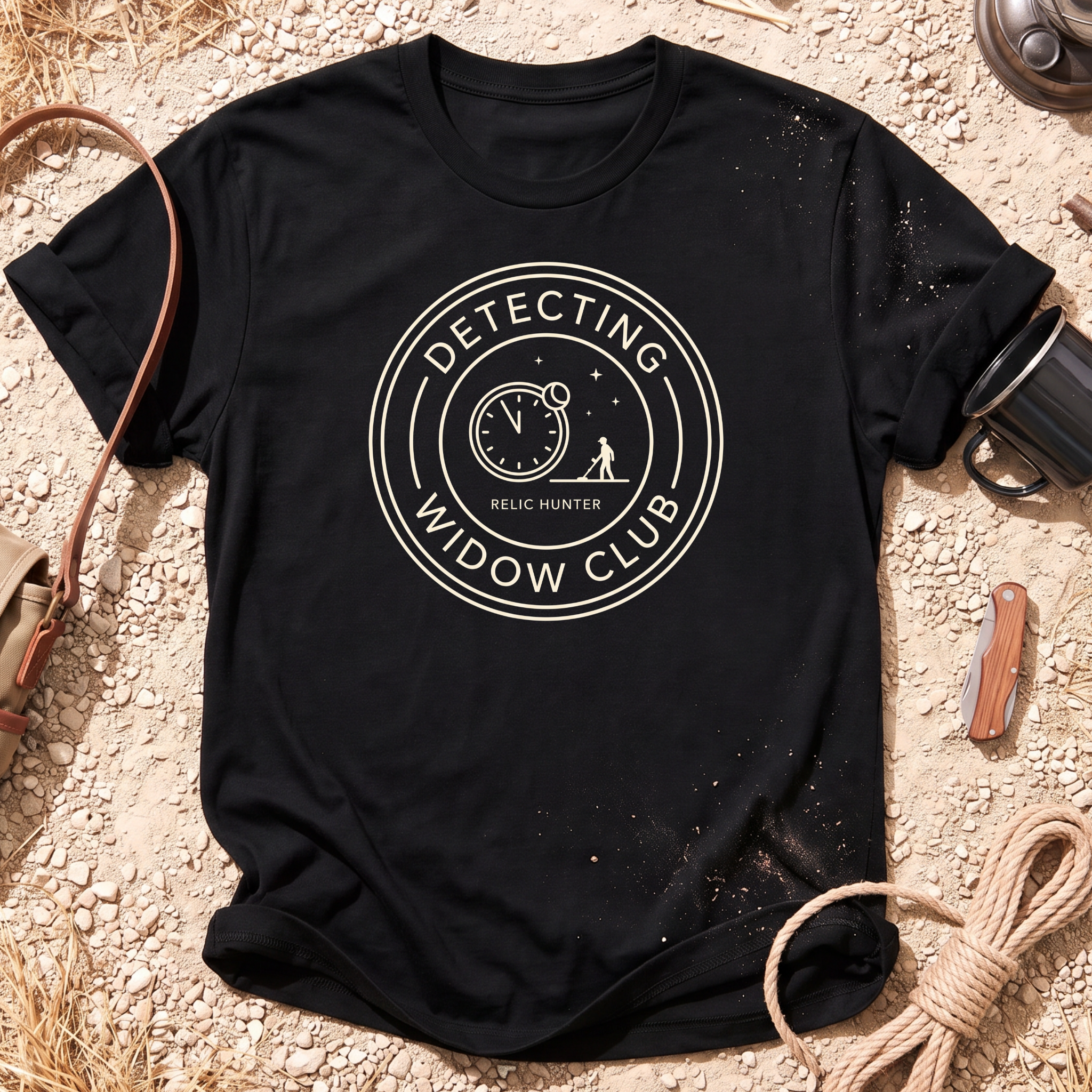 Detecting Widow Unisex Cotton Metal Detecting T-Shirt
