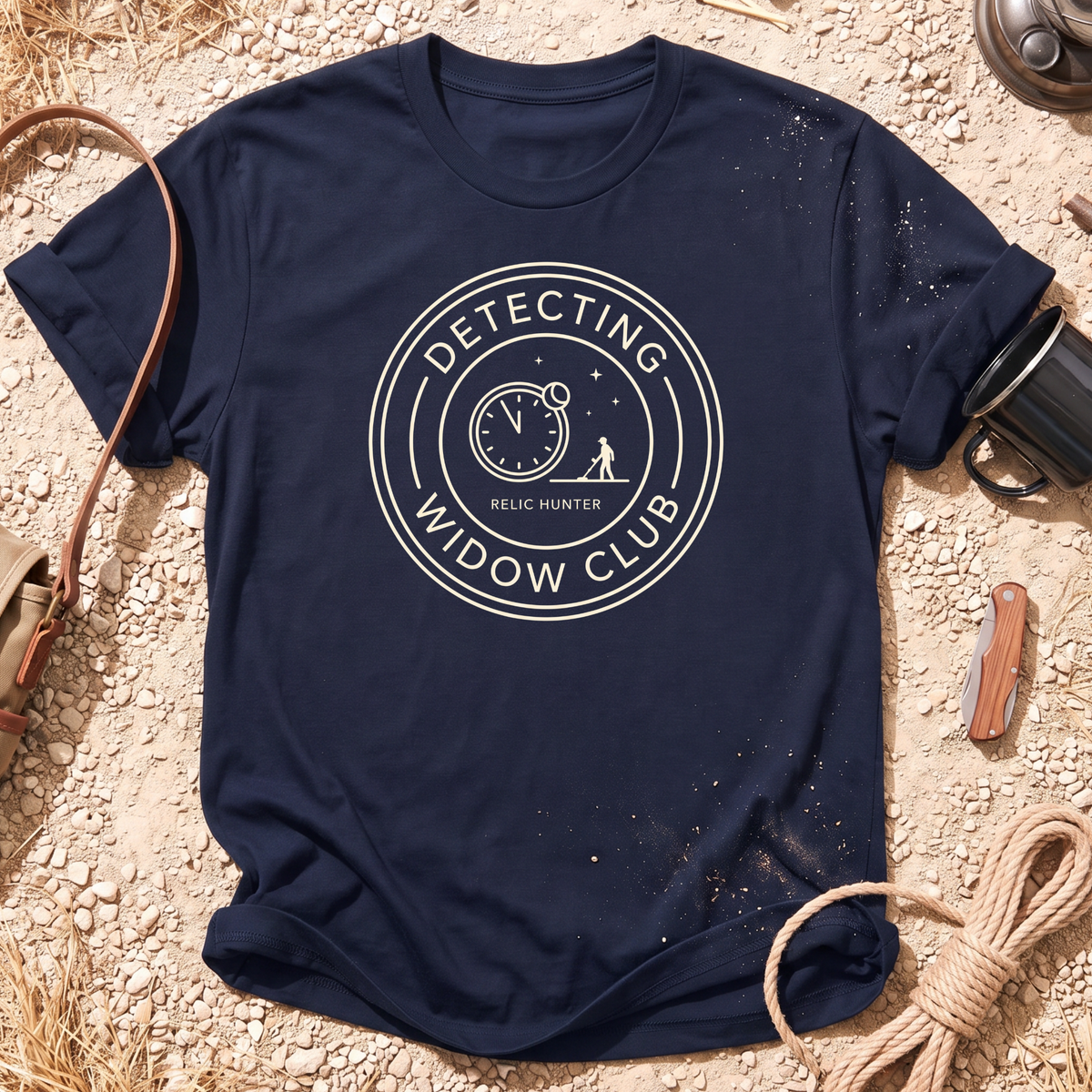 Detecting Widow Unisex Cotton Metal Detecting T-Shirt