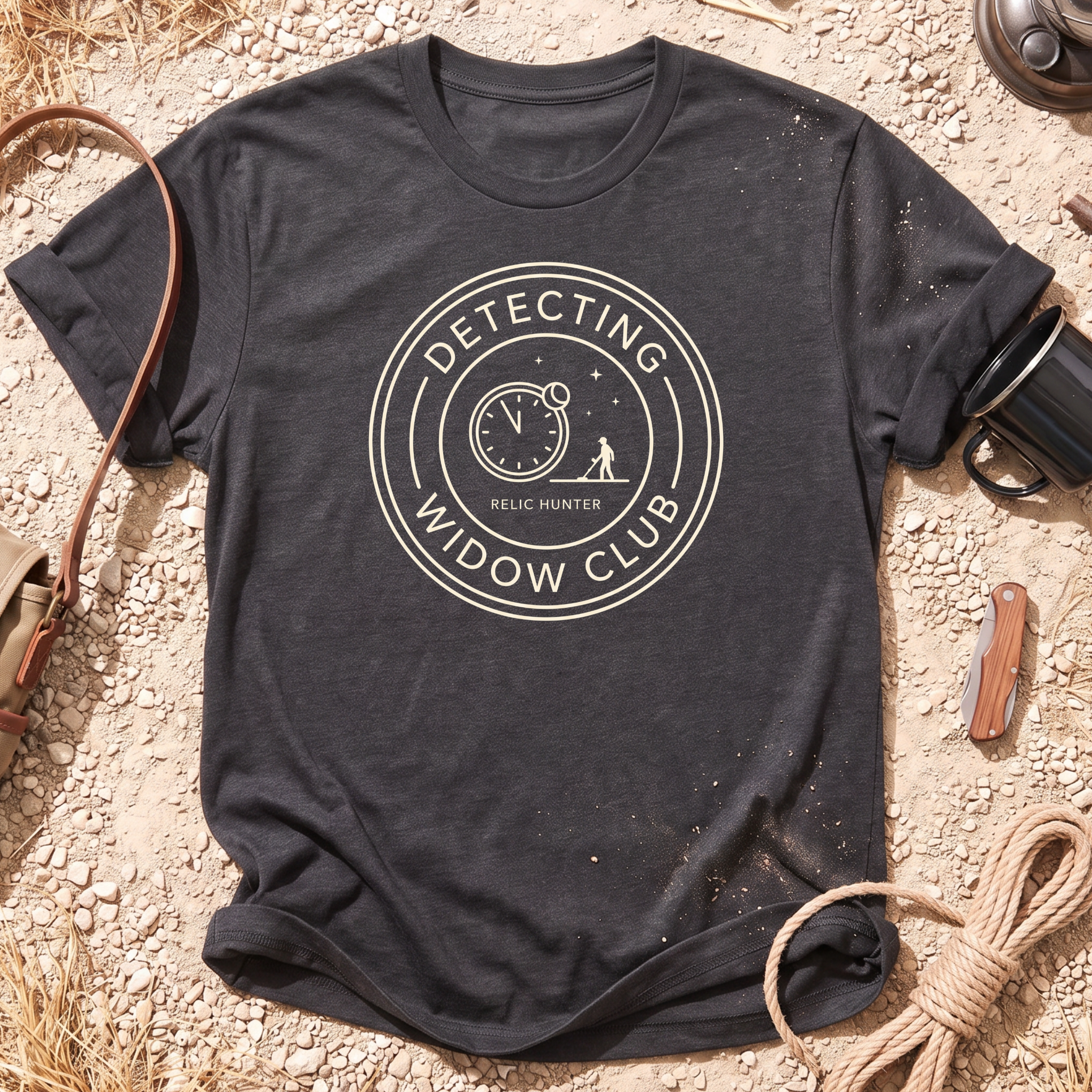 Detecting Widow Unisex Cotton Metal Detecting T-Shirt