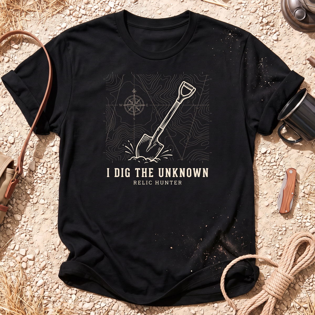 I Dig the Unknown Metal Detecting T-Shirt