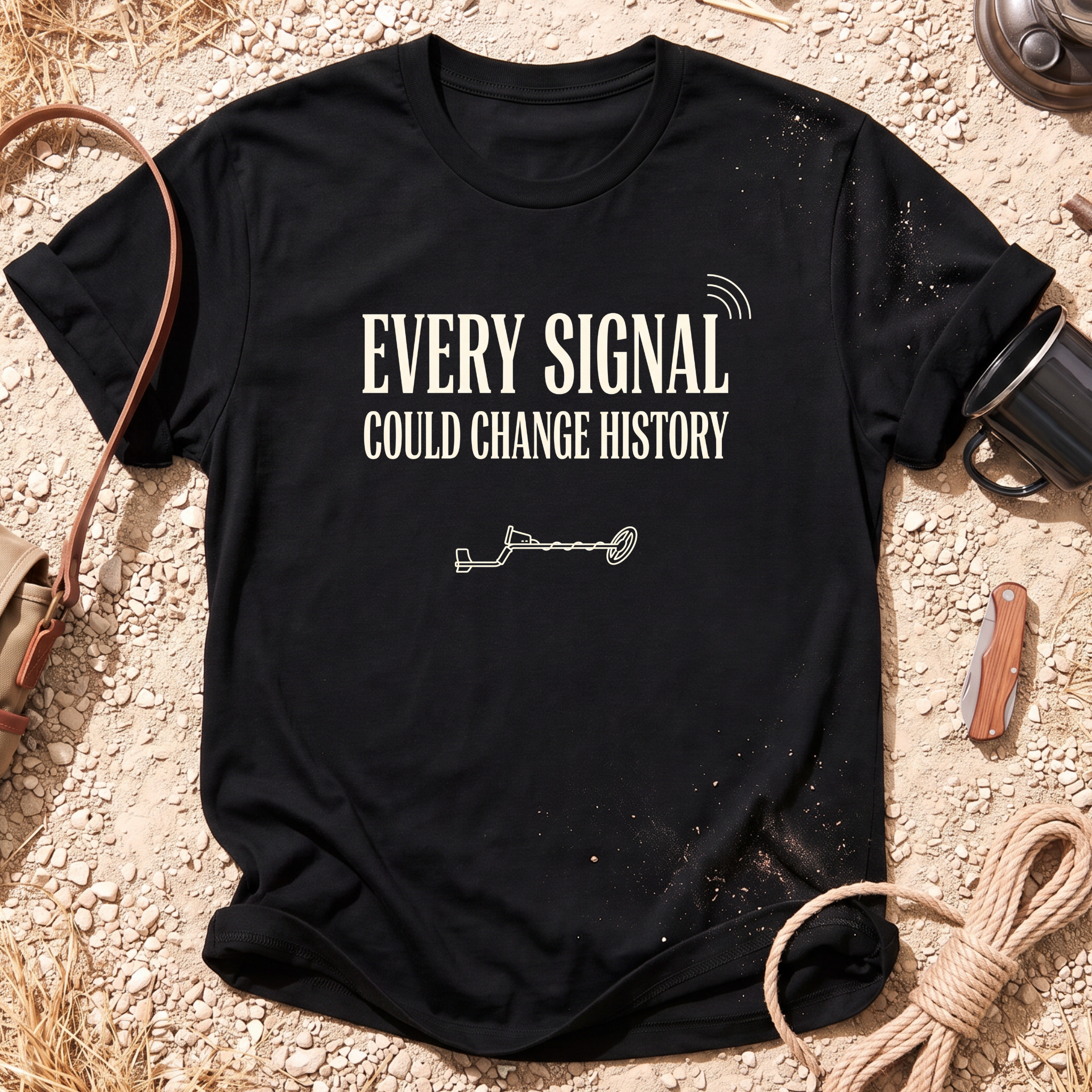 Every Signal Could Change History Metal Detecting T-Shirt