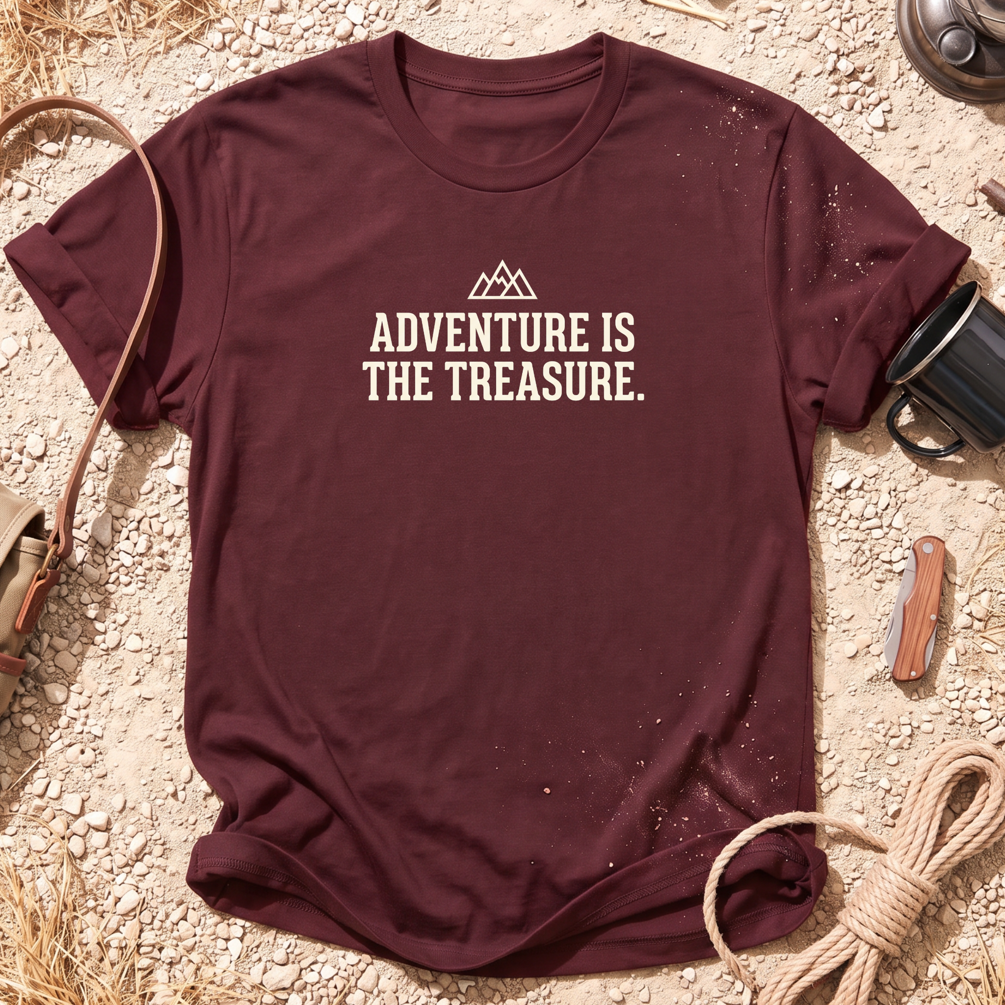 Adventure is the Treasure Camping T-Shirt