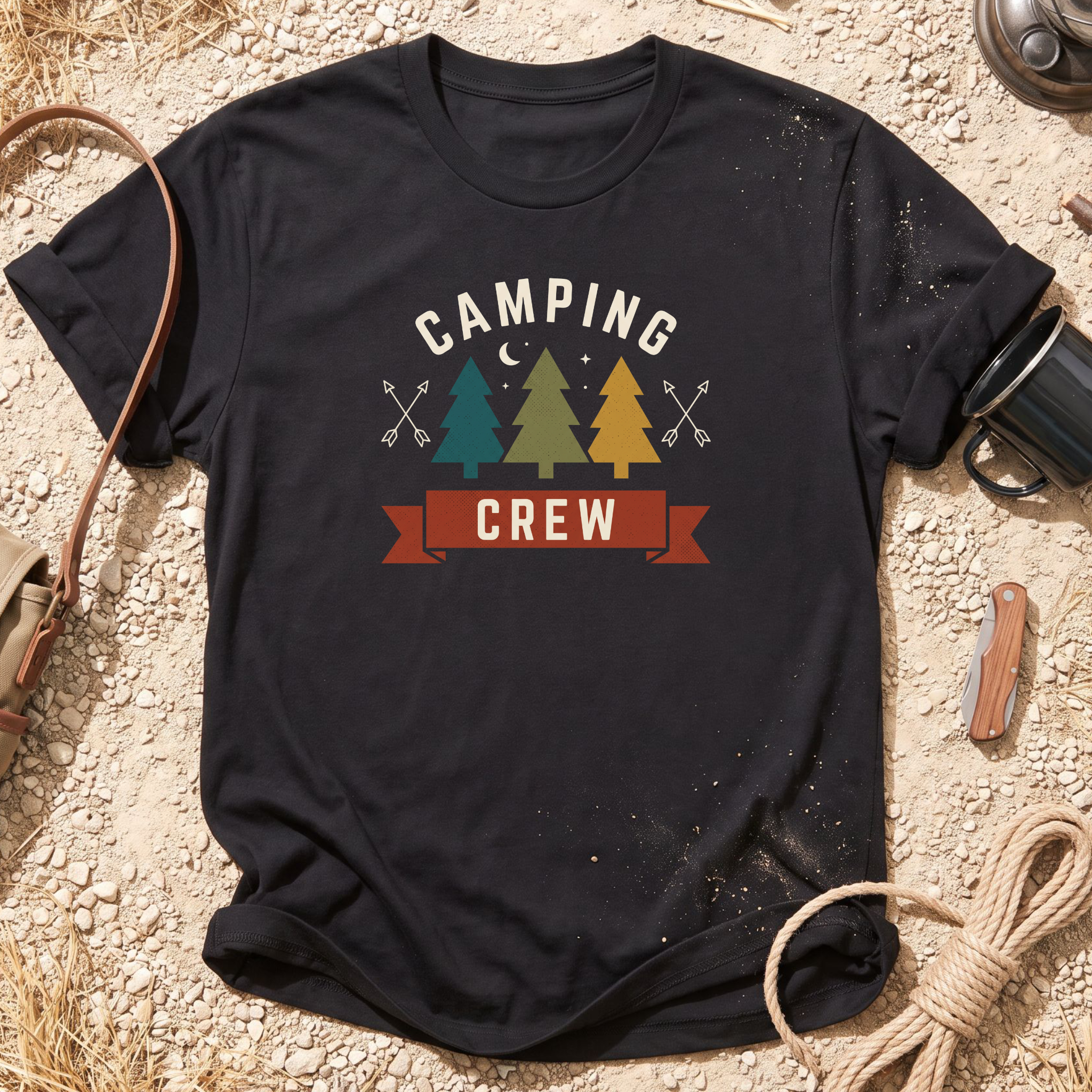 Camping Crew Vintage T-Shirt