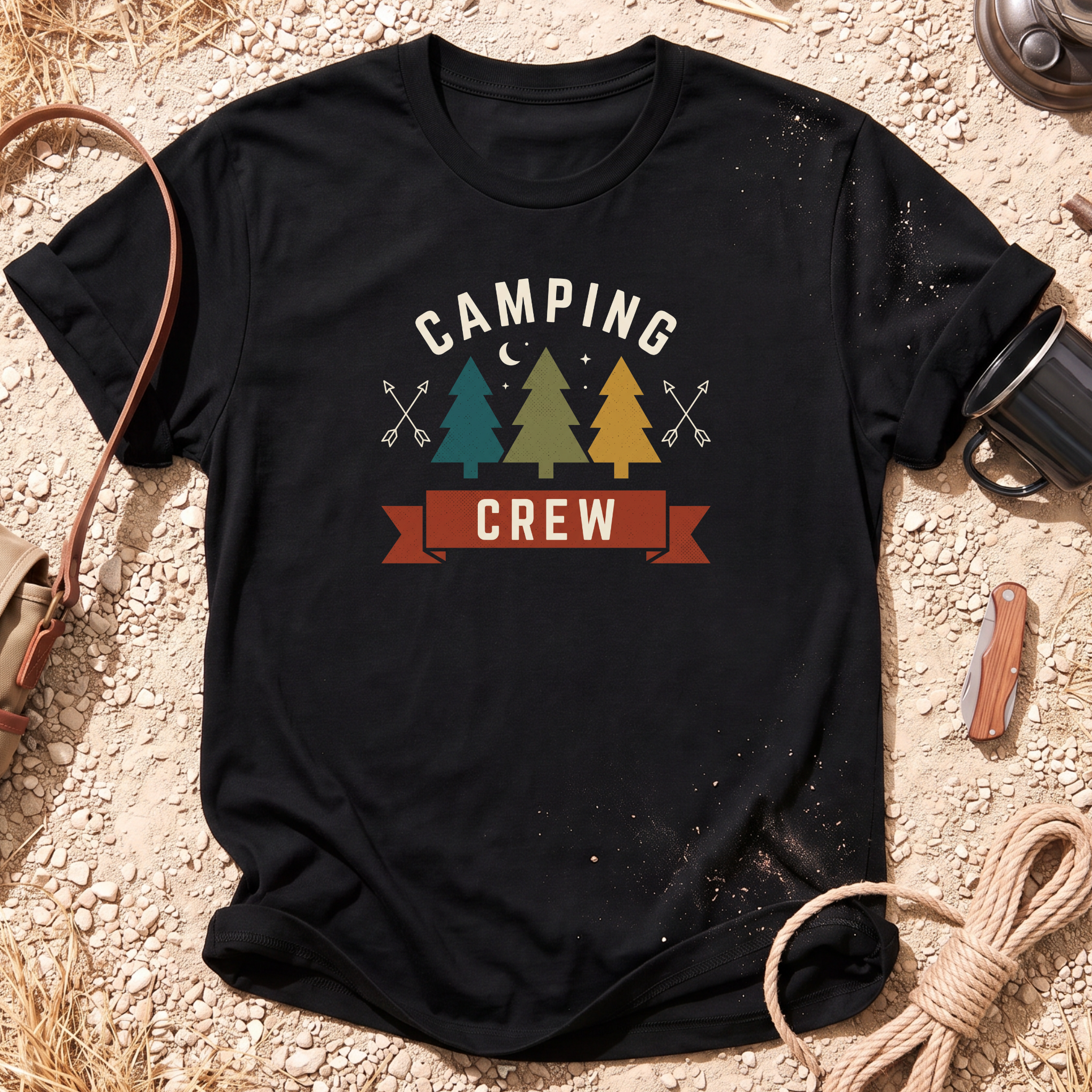 Camping Crew Vintage T-Shirt