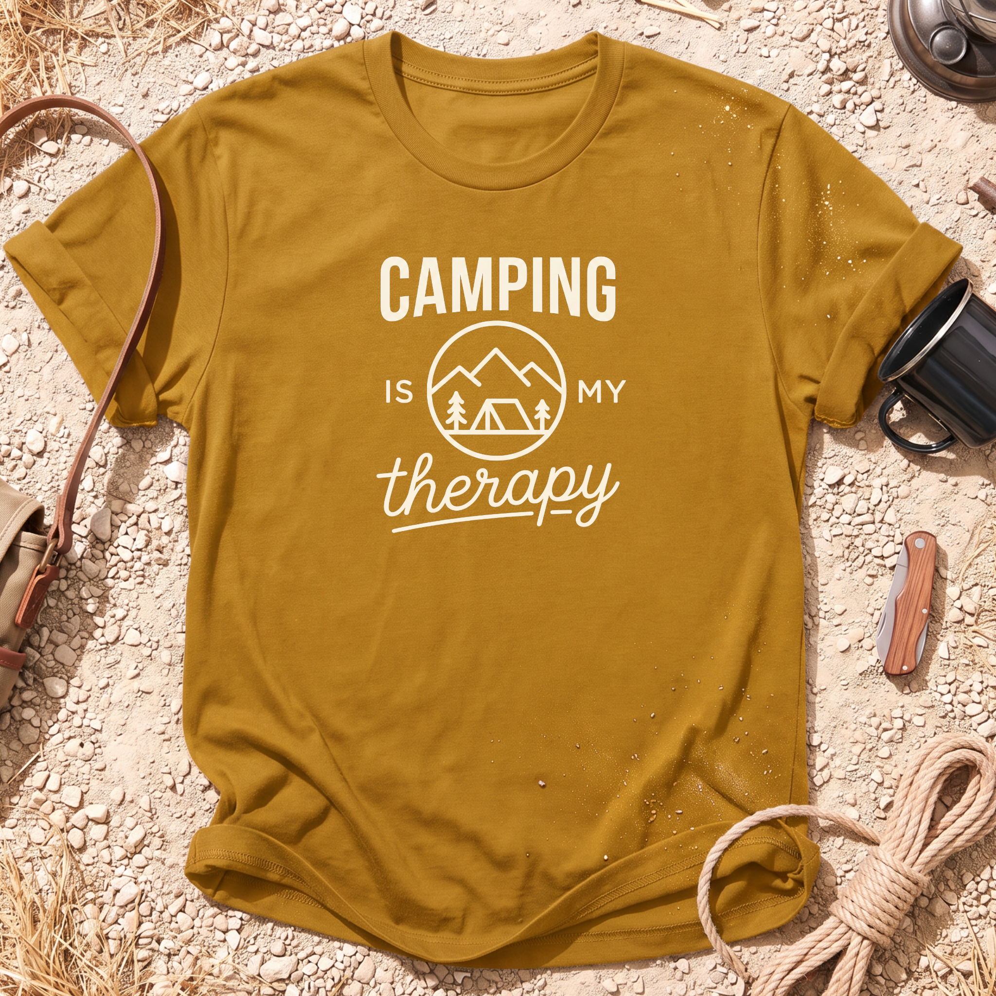 Camping Is My Therapy T-Shirt