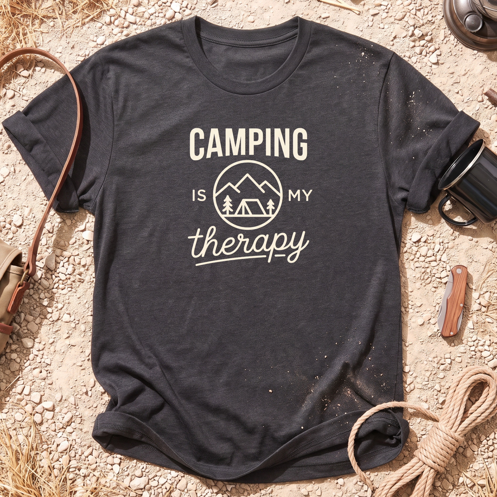 Camping Is My Therapy T-Shirt