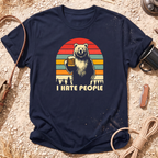 I Hate People Drinking Bear T-Shirt