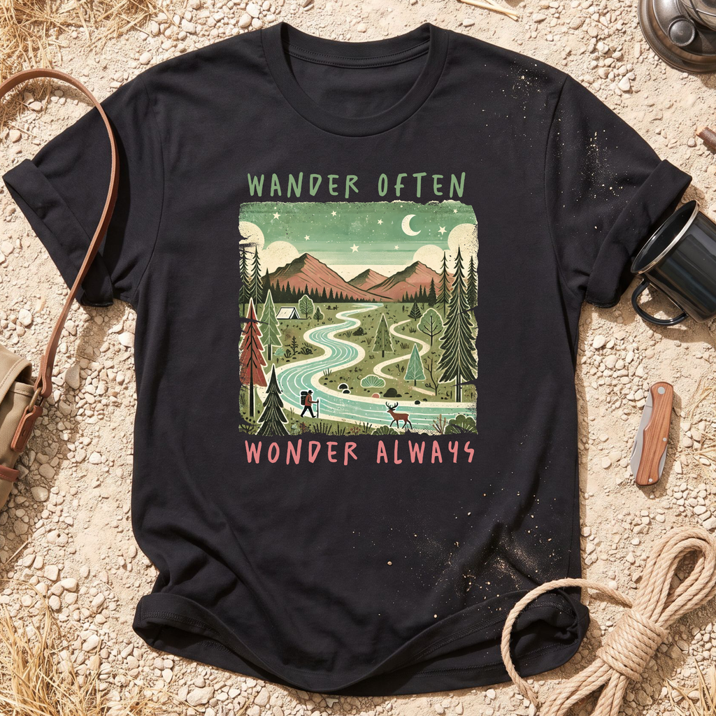 Wander Often Wonder Always T-Shirt