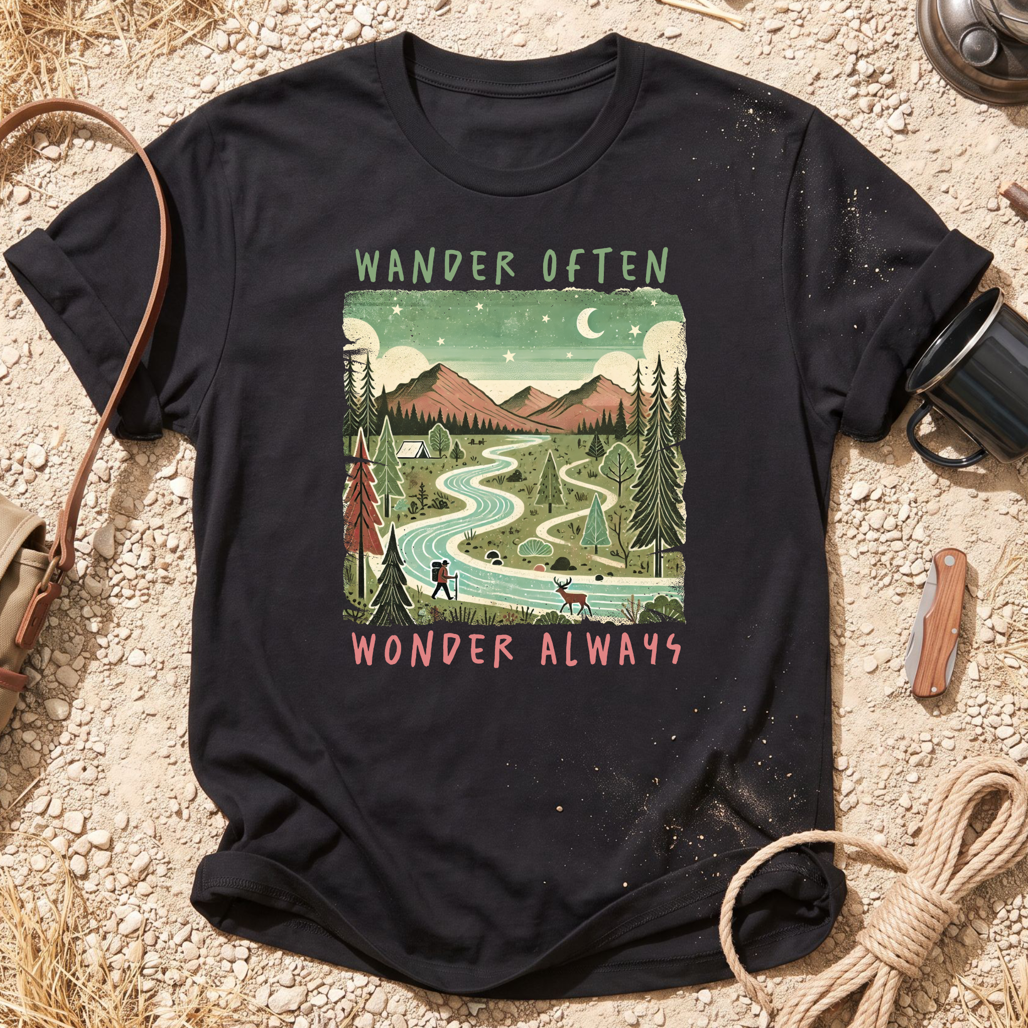 Wander Often Wonder Always T-Shirt