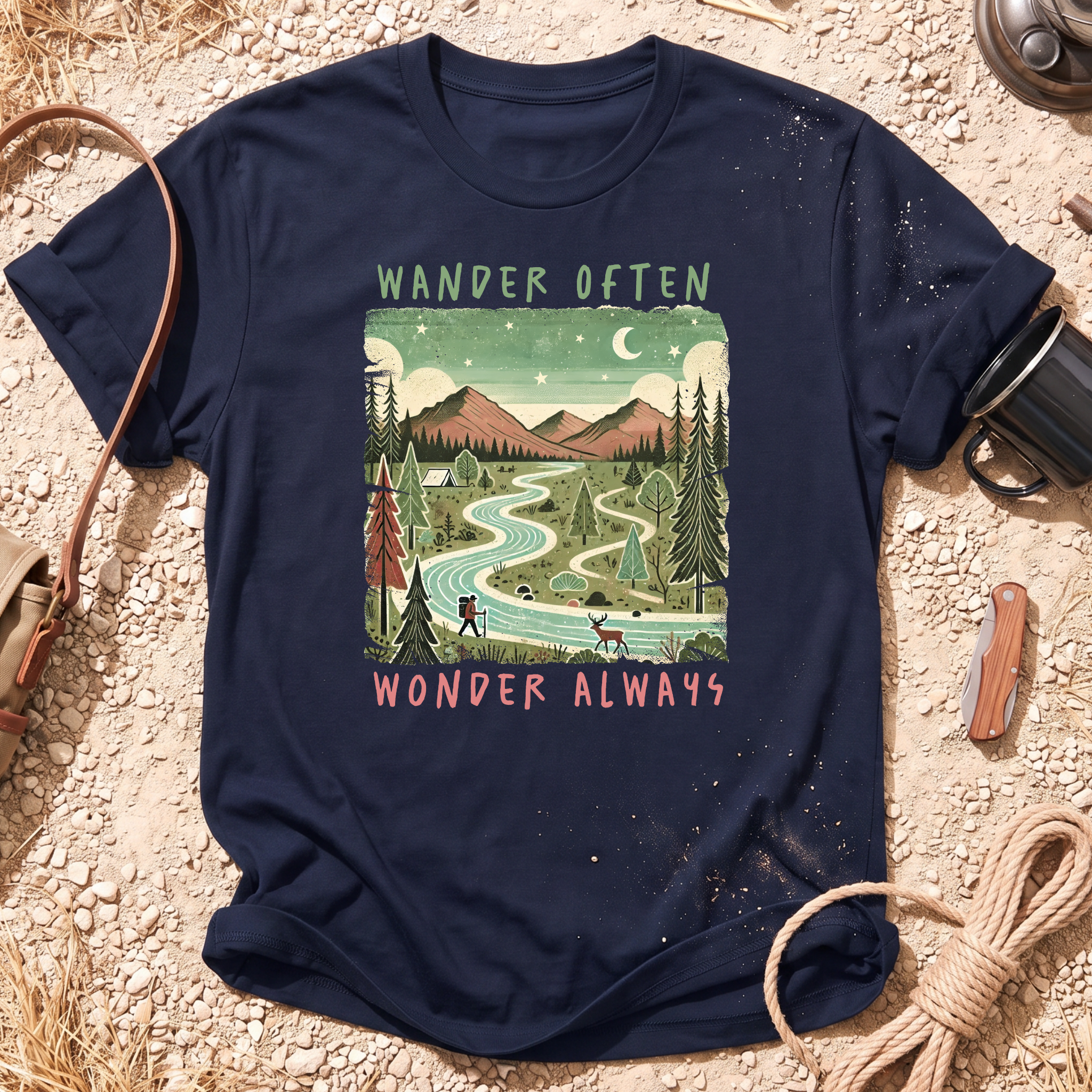 Wander Often Wonder Always T-Shirt