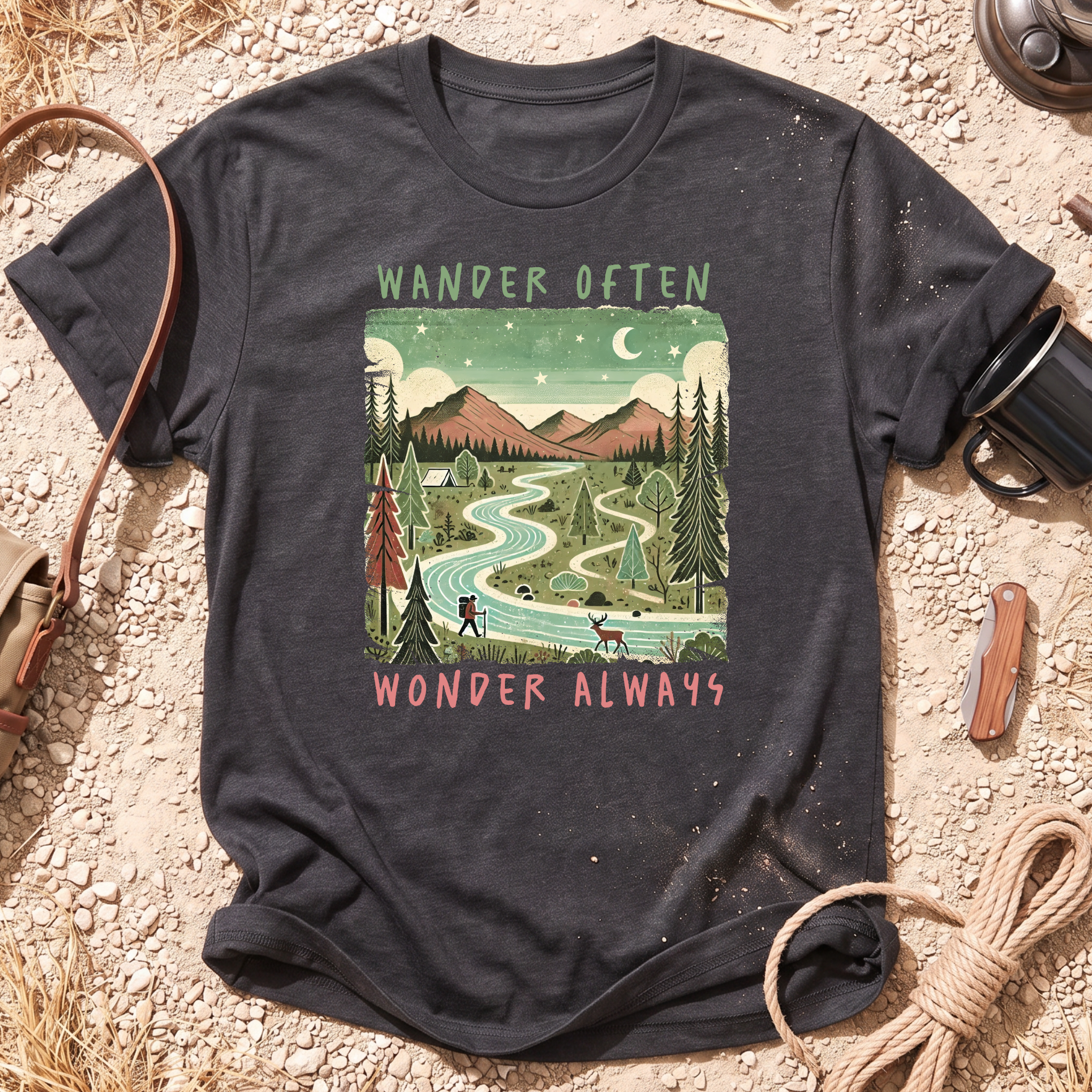 Wander Often Wonder Always T-Shirt