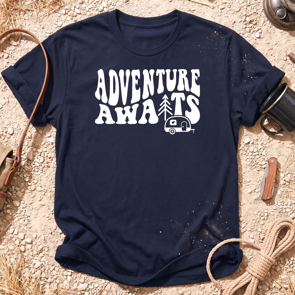 Adventure Awaits Camper T-Shirt