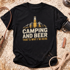 Camping and Beer Mountain T-Shirt