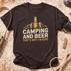 Camping and Beer Mountain T-Shirt