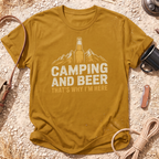 Camping and Beer Mountain T-Shirt