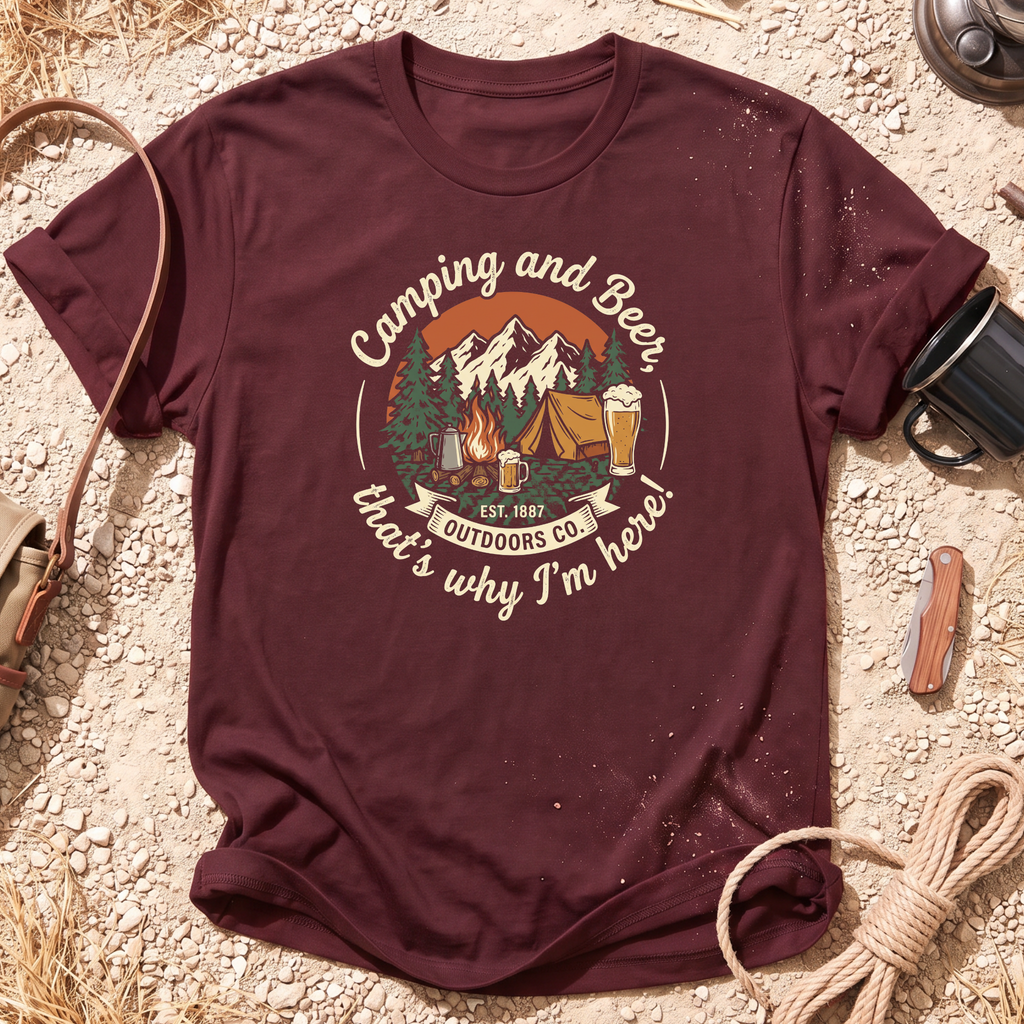 Camping and Beer Campground T-Shirt