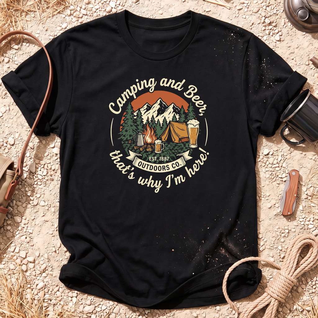 Camping and Beer Campground T-Shirt