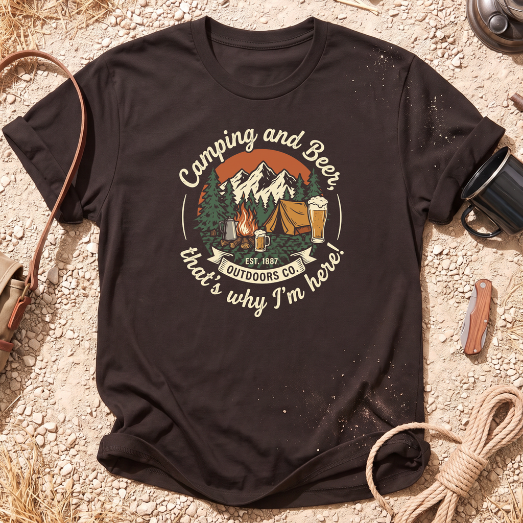 Camping and Beer Campground T-Shirt