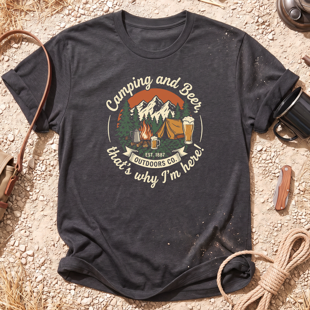 Camping and Beer Campground T-Shirt