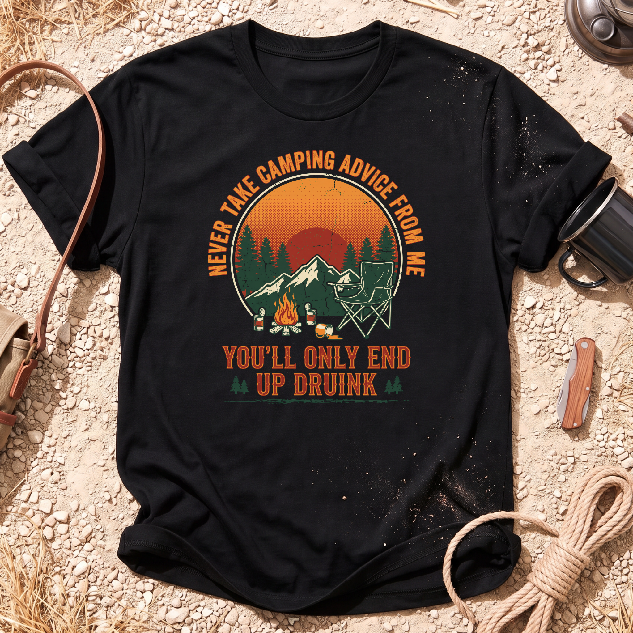 Never Take Camping Advice From Me T-Shirt