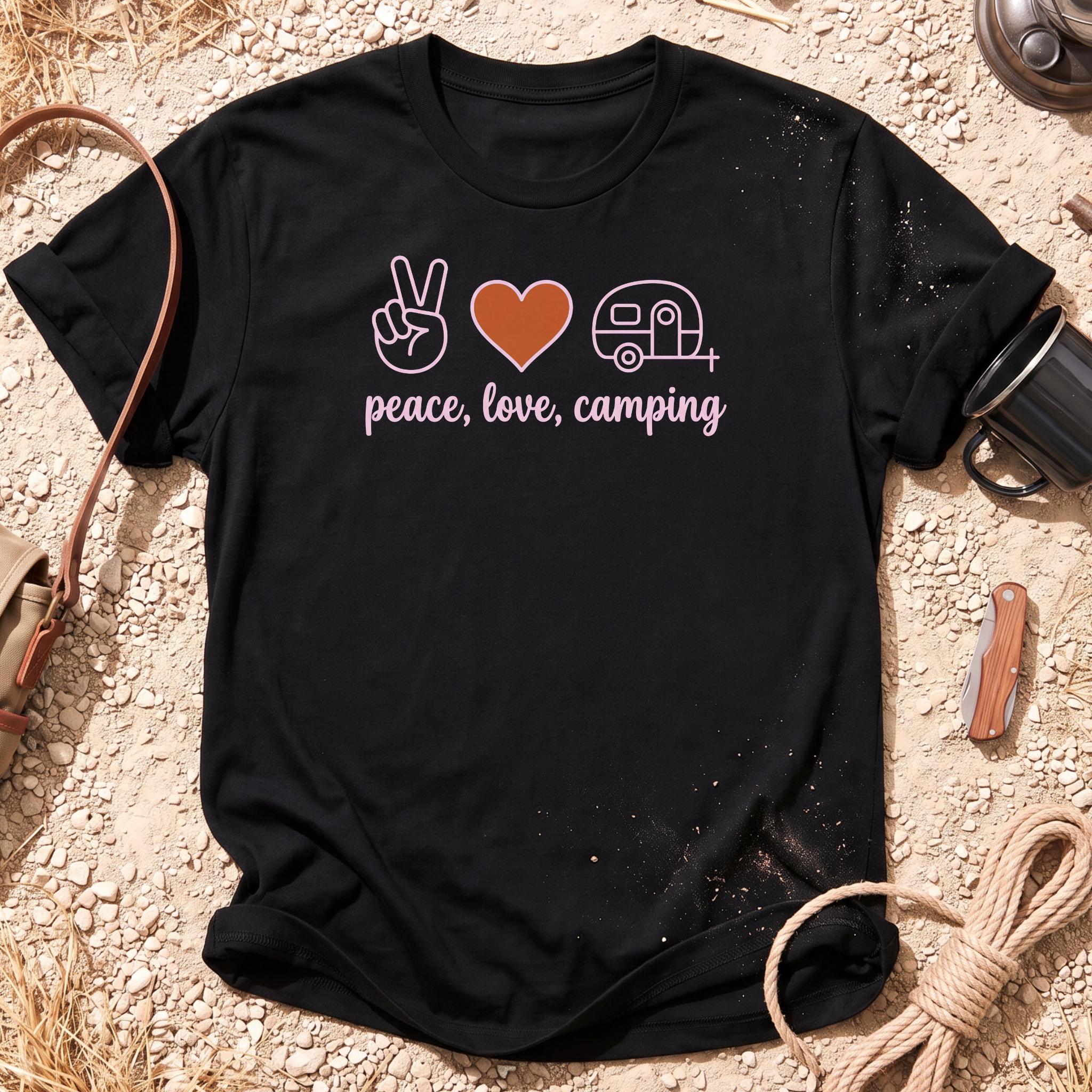 Peace, Love, Camping T-Shirt