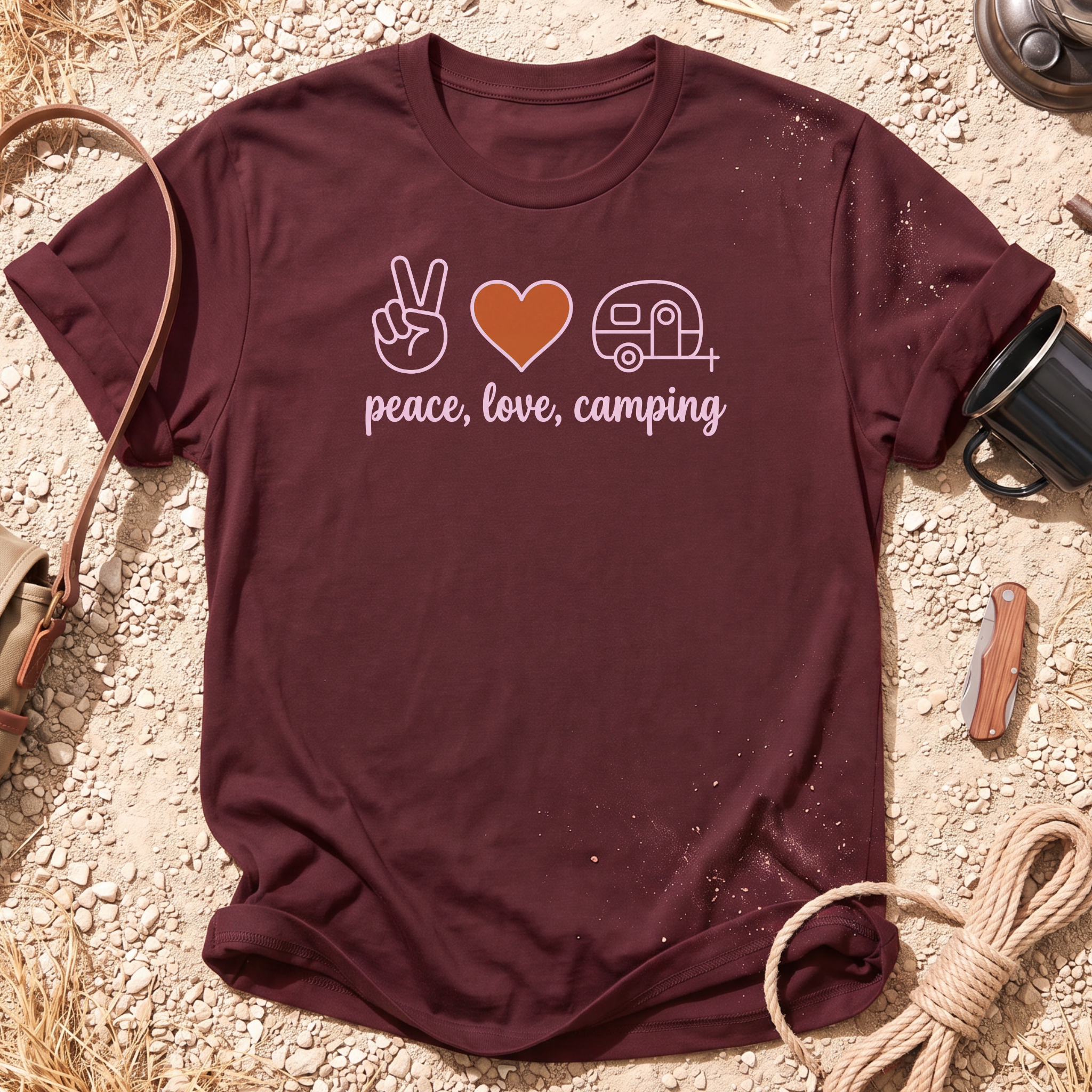 Peace, Love, Camping T-Shirt