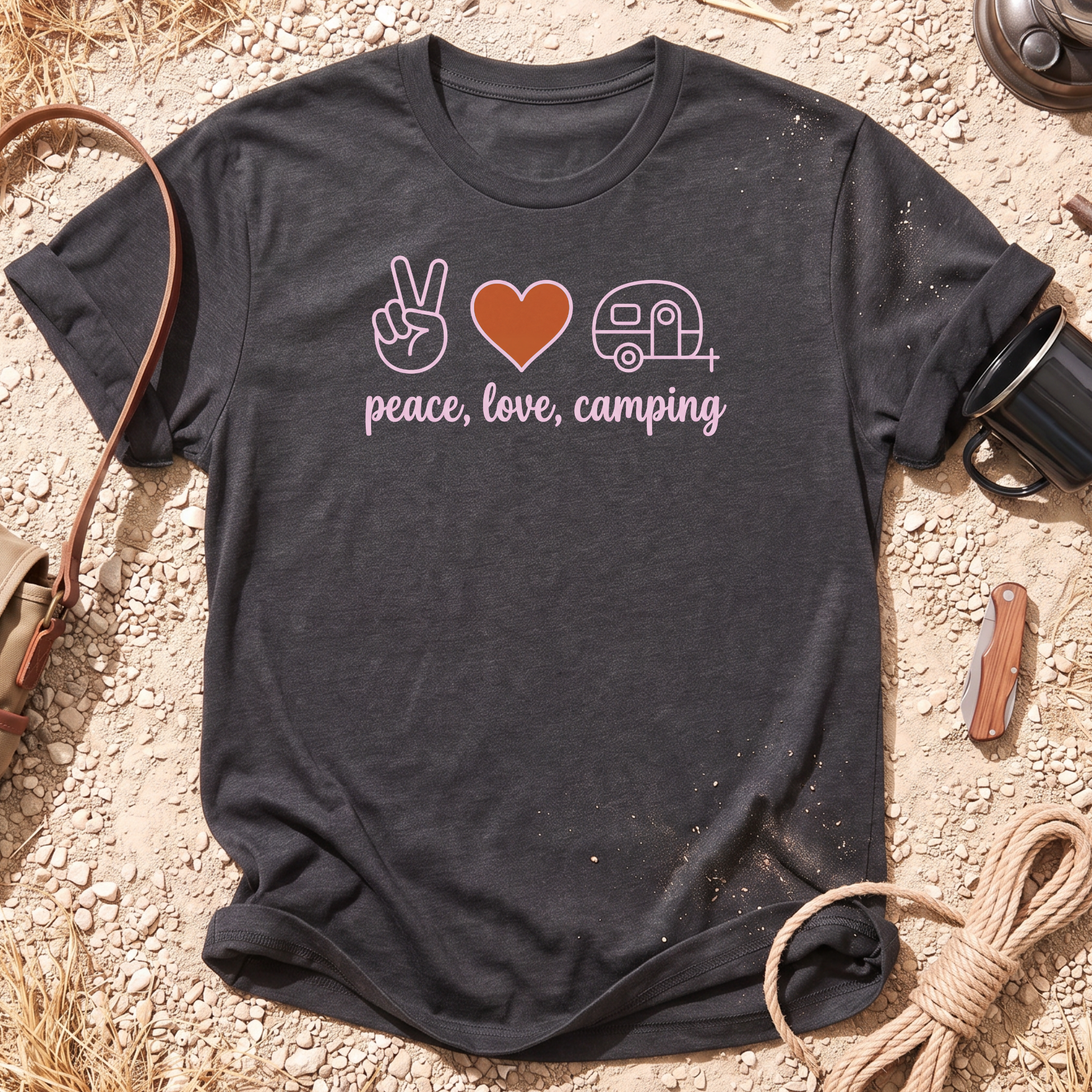 Peace, Love, Camping T-Shirt