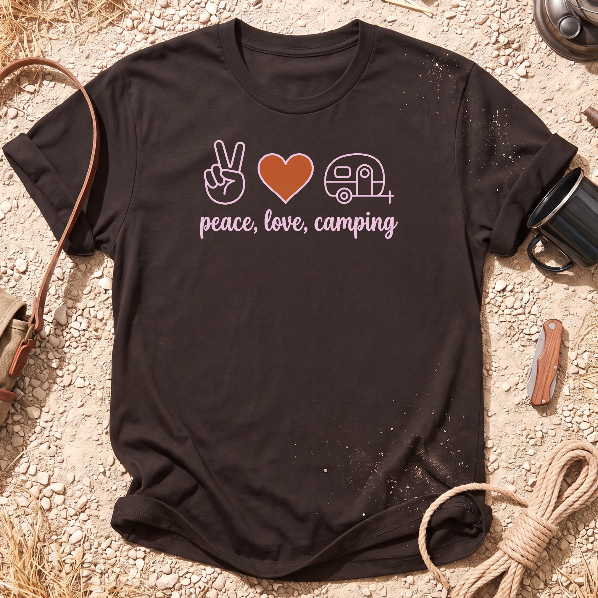 Peace, Love, Camping T-Shirt