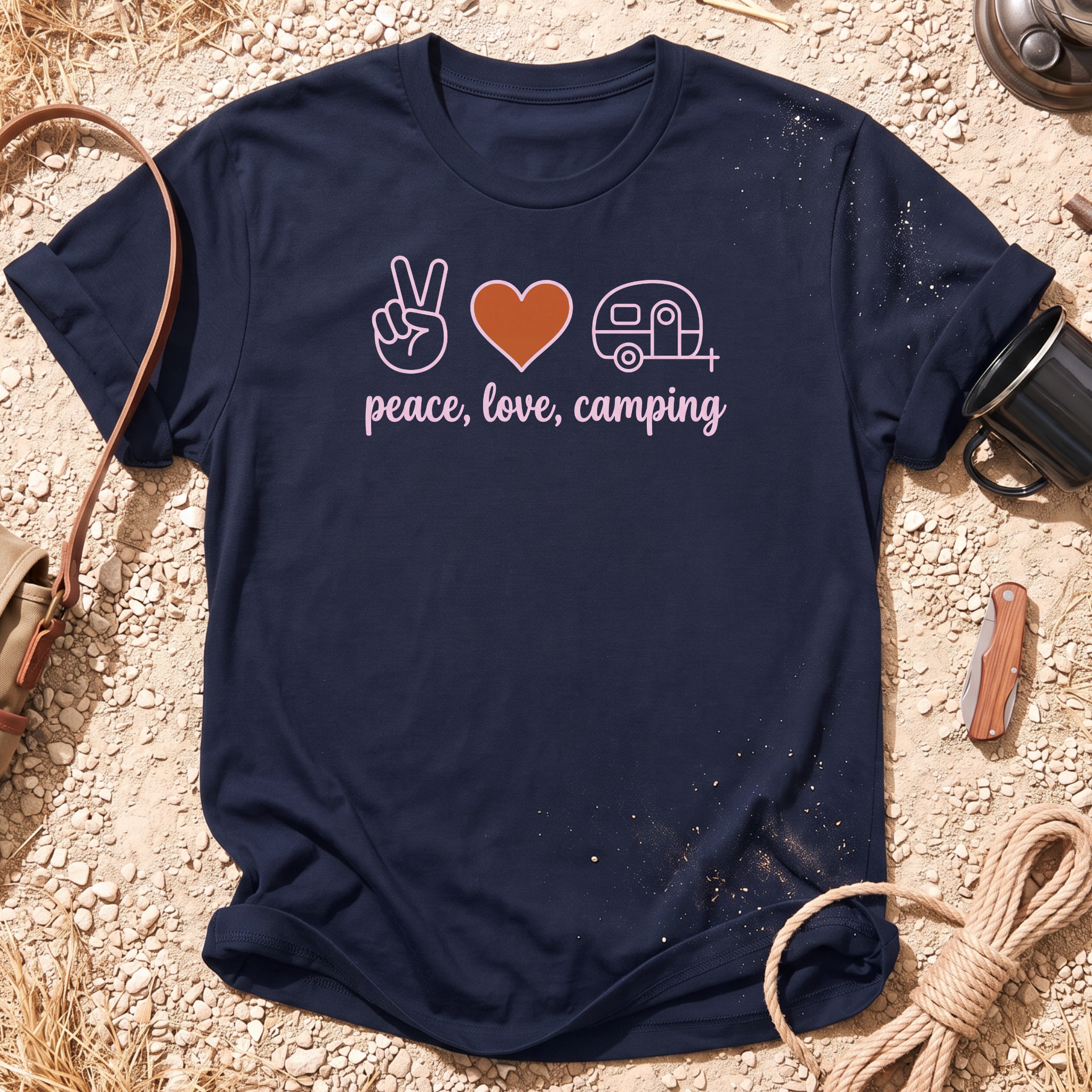 Peace, Love, Camping T-Shirt