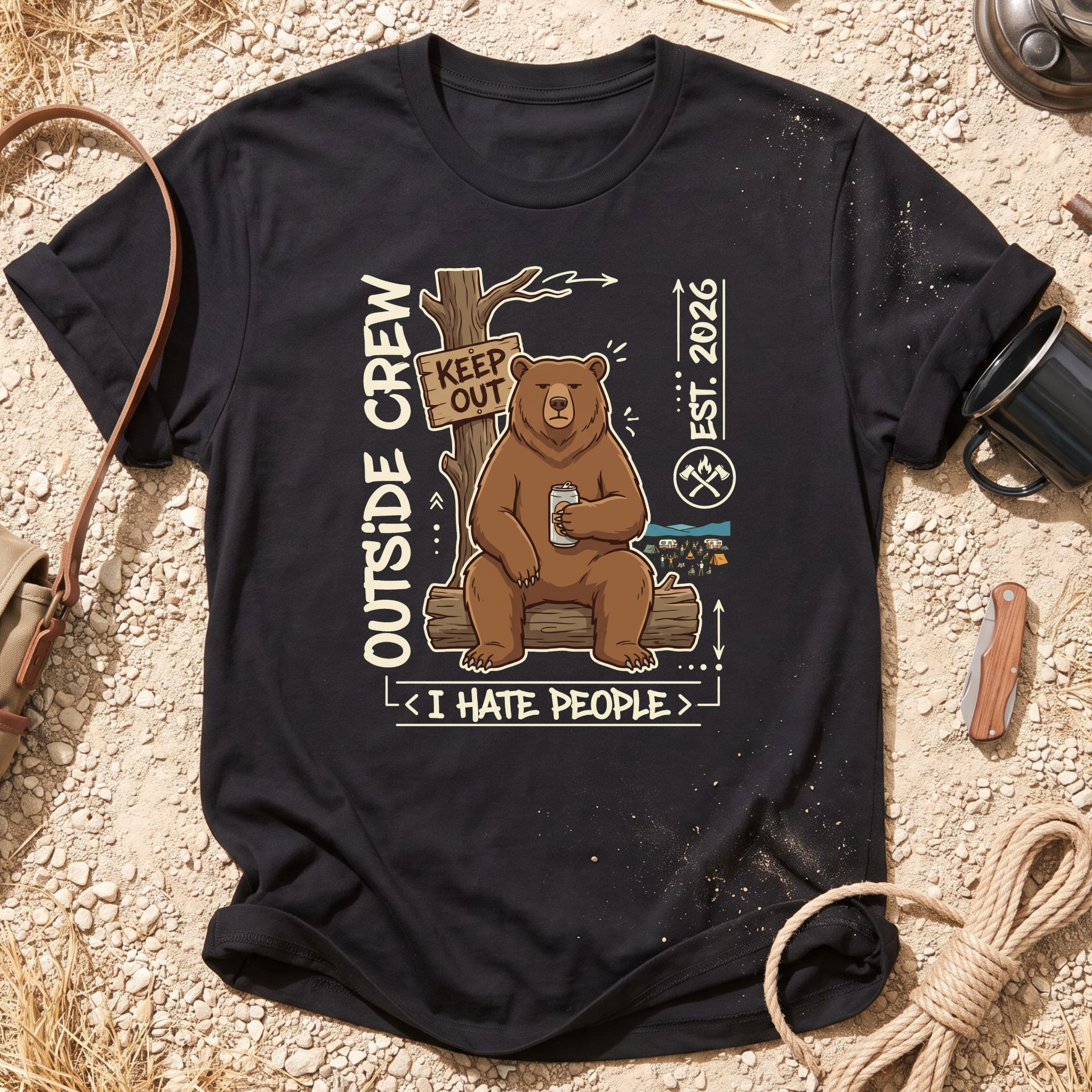 I Hate People Graphic T-Shirt