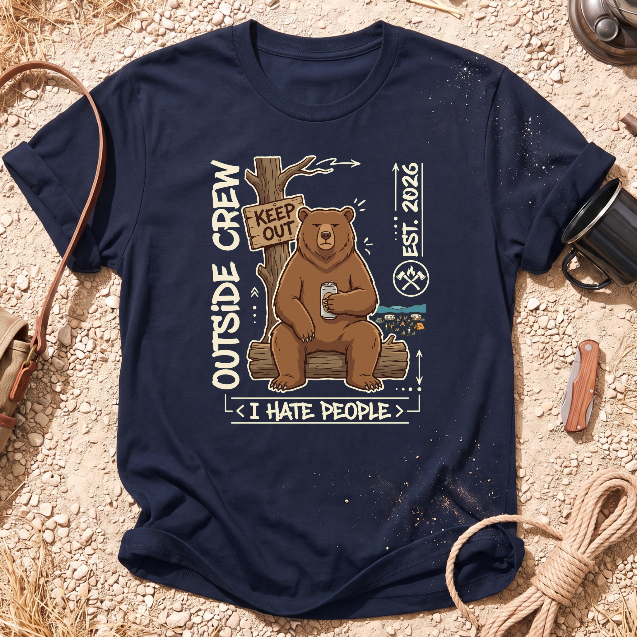 I Hate People Graphic T-Shirt