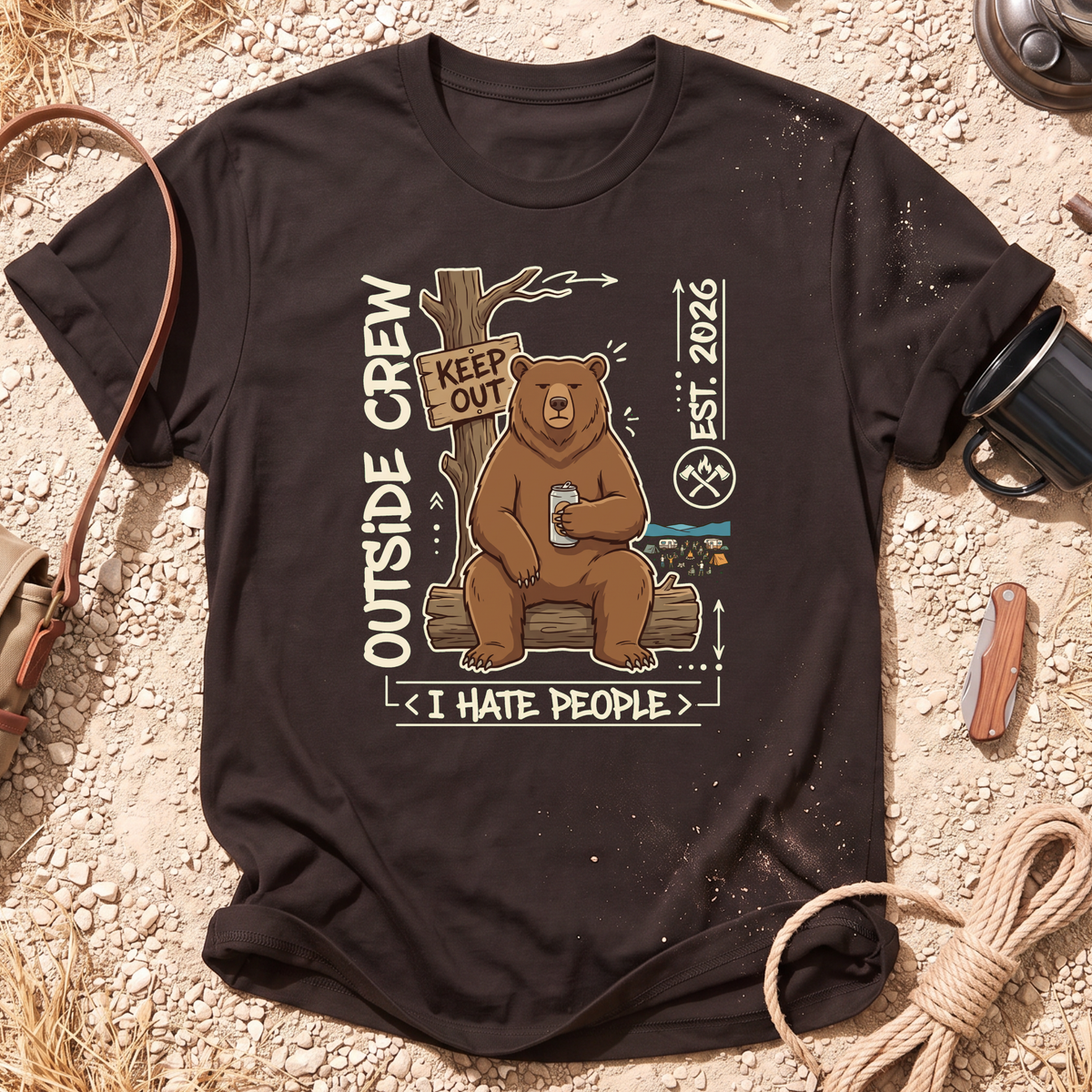 I Hate People Graphic T-Shirt