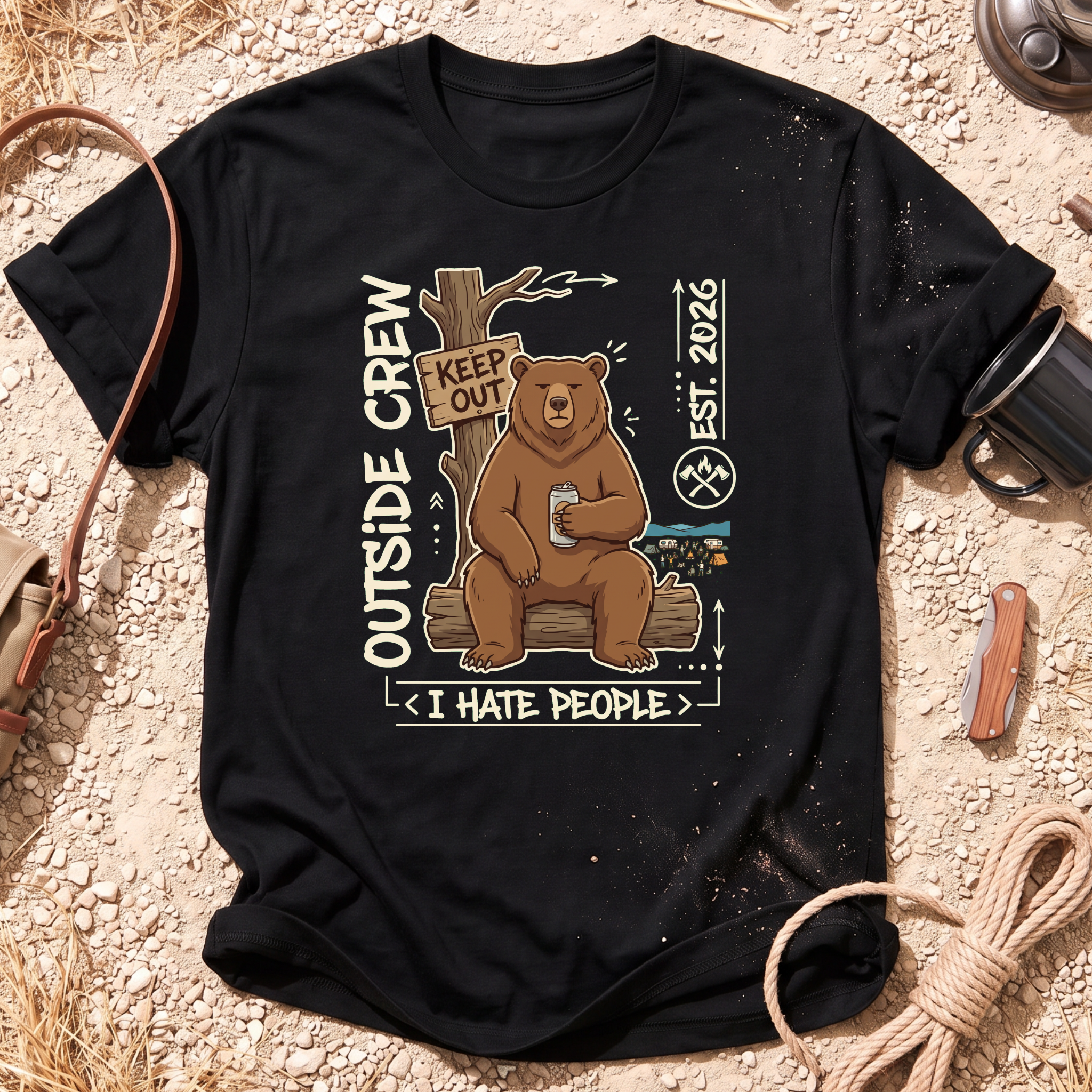 I Hate People Graphic T-Shirt