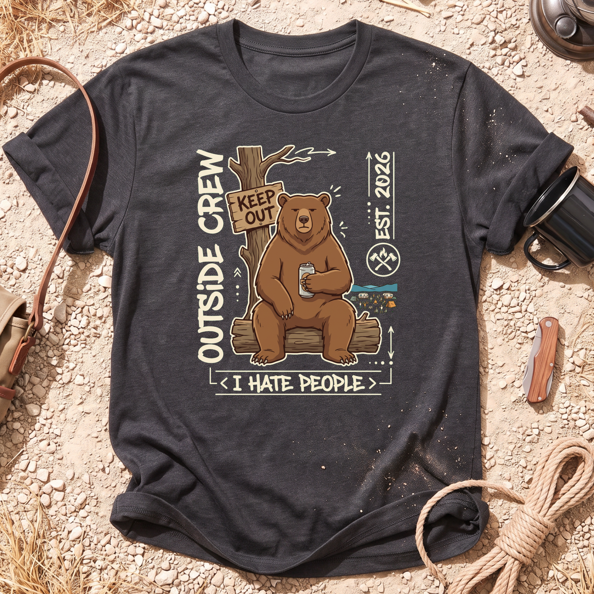 I Hate People Graphic T-Shirt