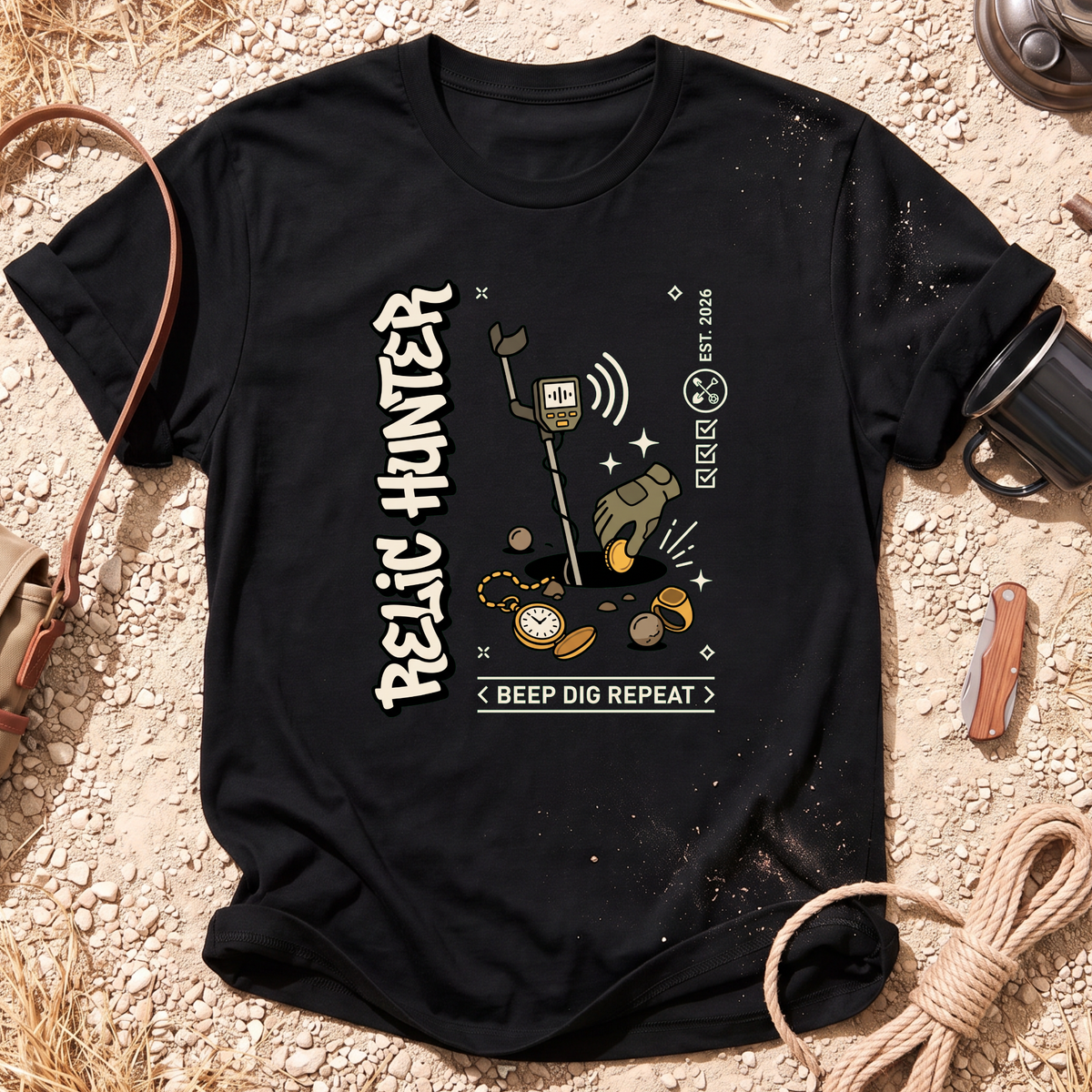 Beep Dig Repeat Graphic T-Shirt