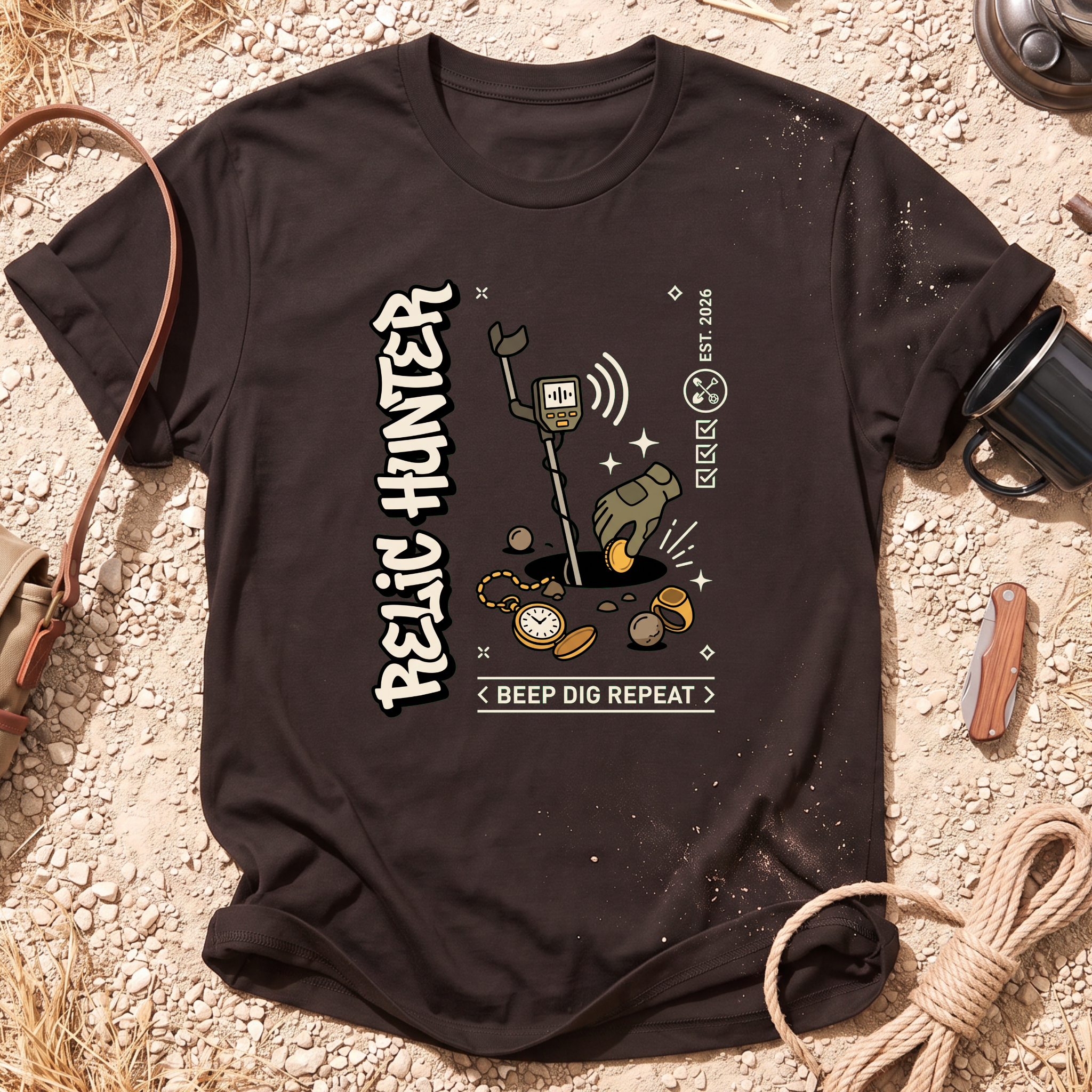 Beep Dig Repeat Graphic T-Shirt