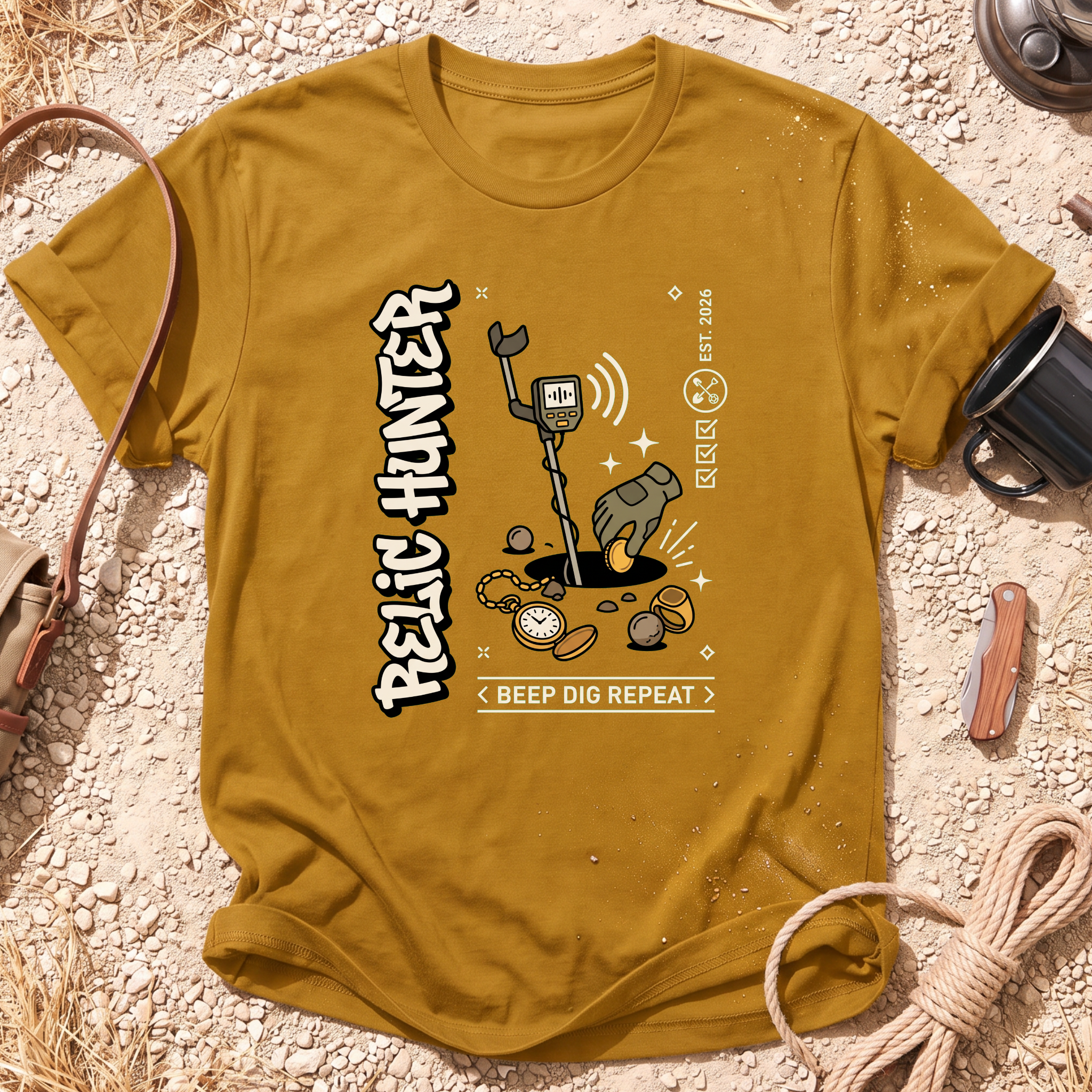 Beep Dig Repeat Graphic T-Shirt