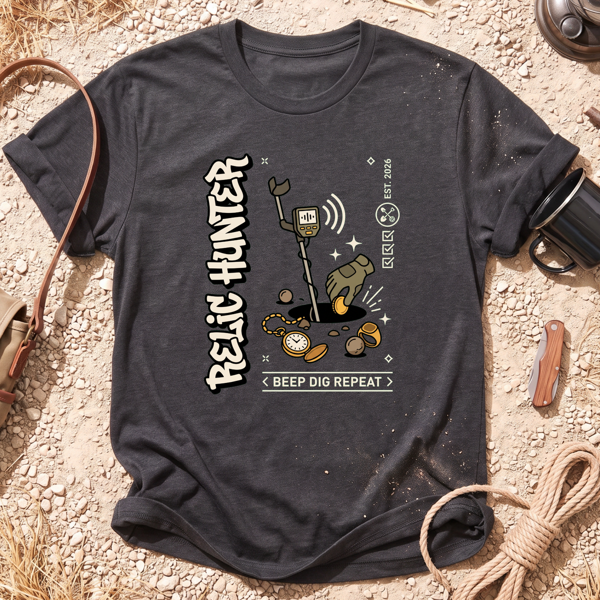 Beep Dig Repeat Graphic T-Shirt