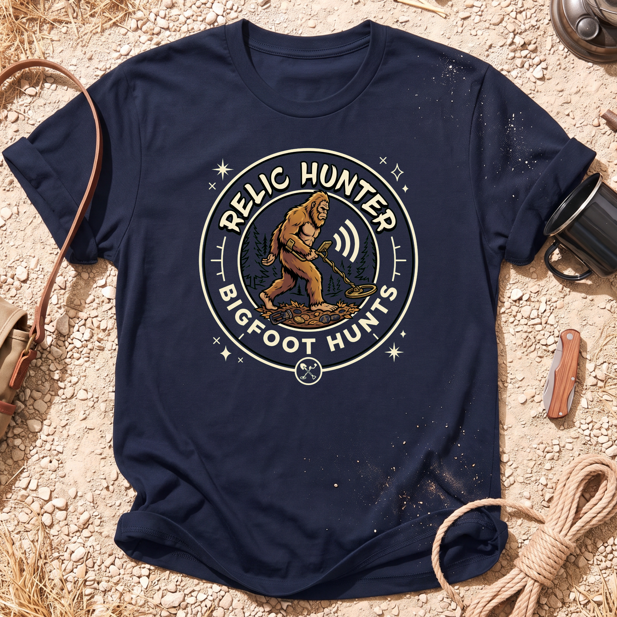 Bigfoot Hunts Graphic T-Shirt