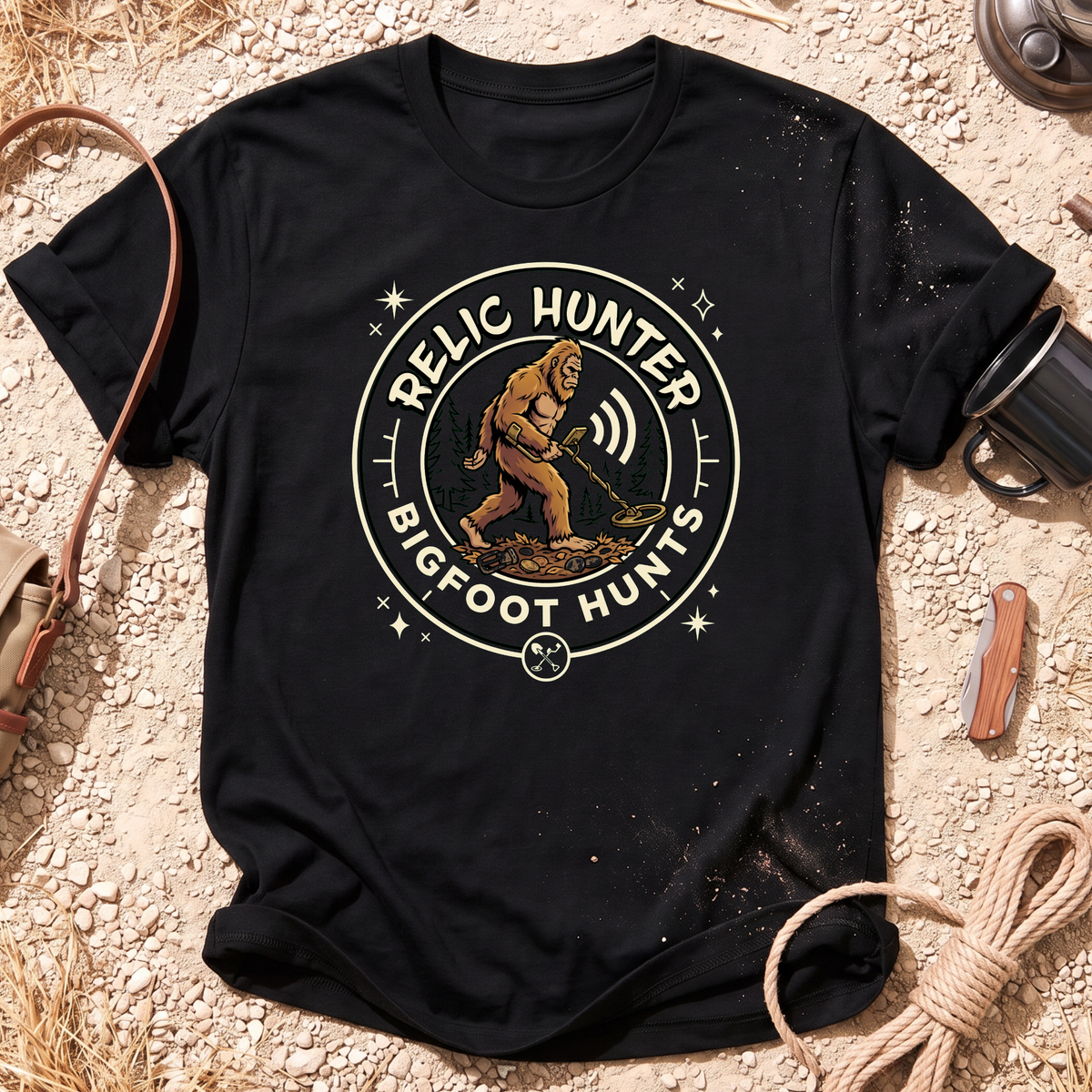 Bigfoot Hunts Graphic T-Shirt