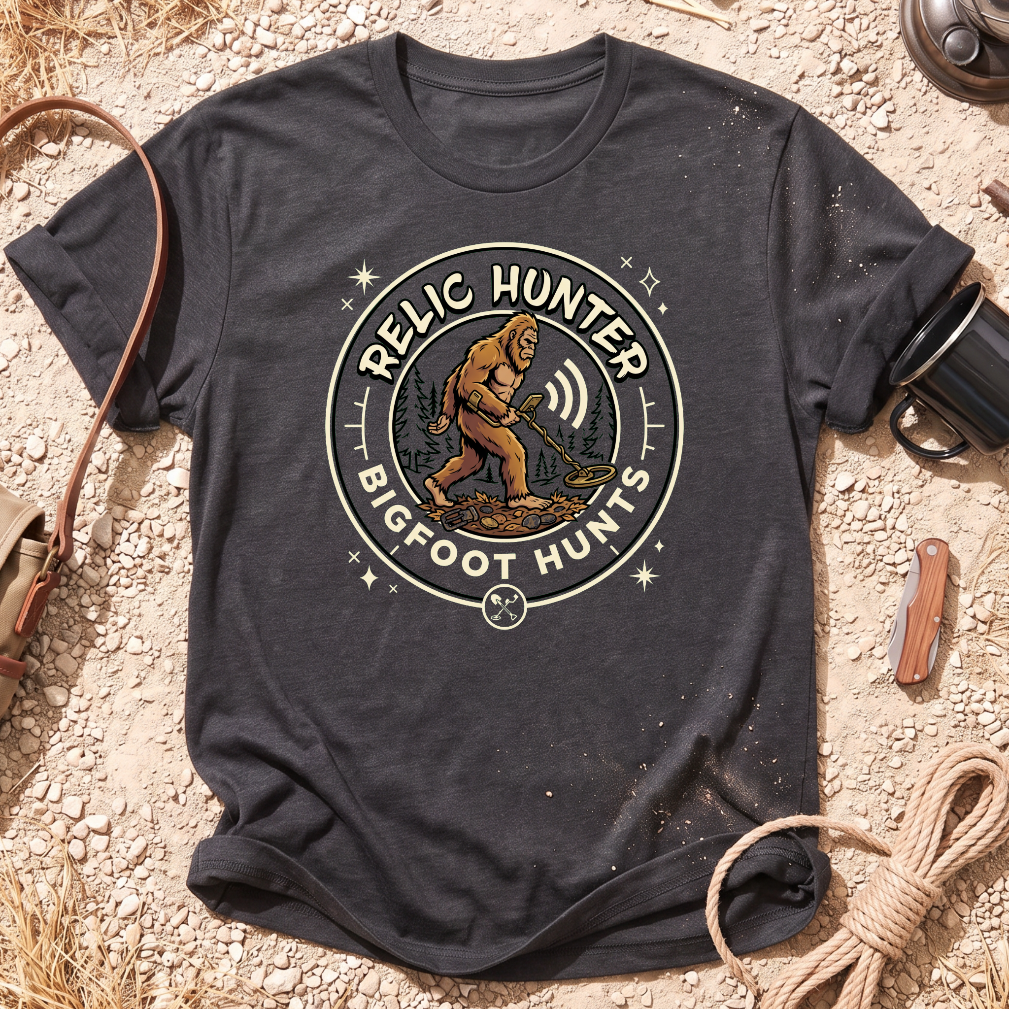 Bigfoot Hunts Graphic T-Shirt